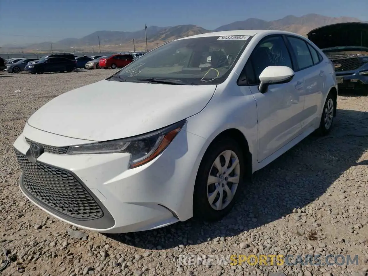 2 fotografías del automóvil dañado JTDEPMAE2N3009243 TOYOTA COROLLA 2022