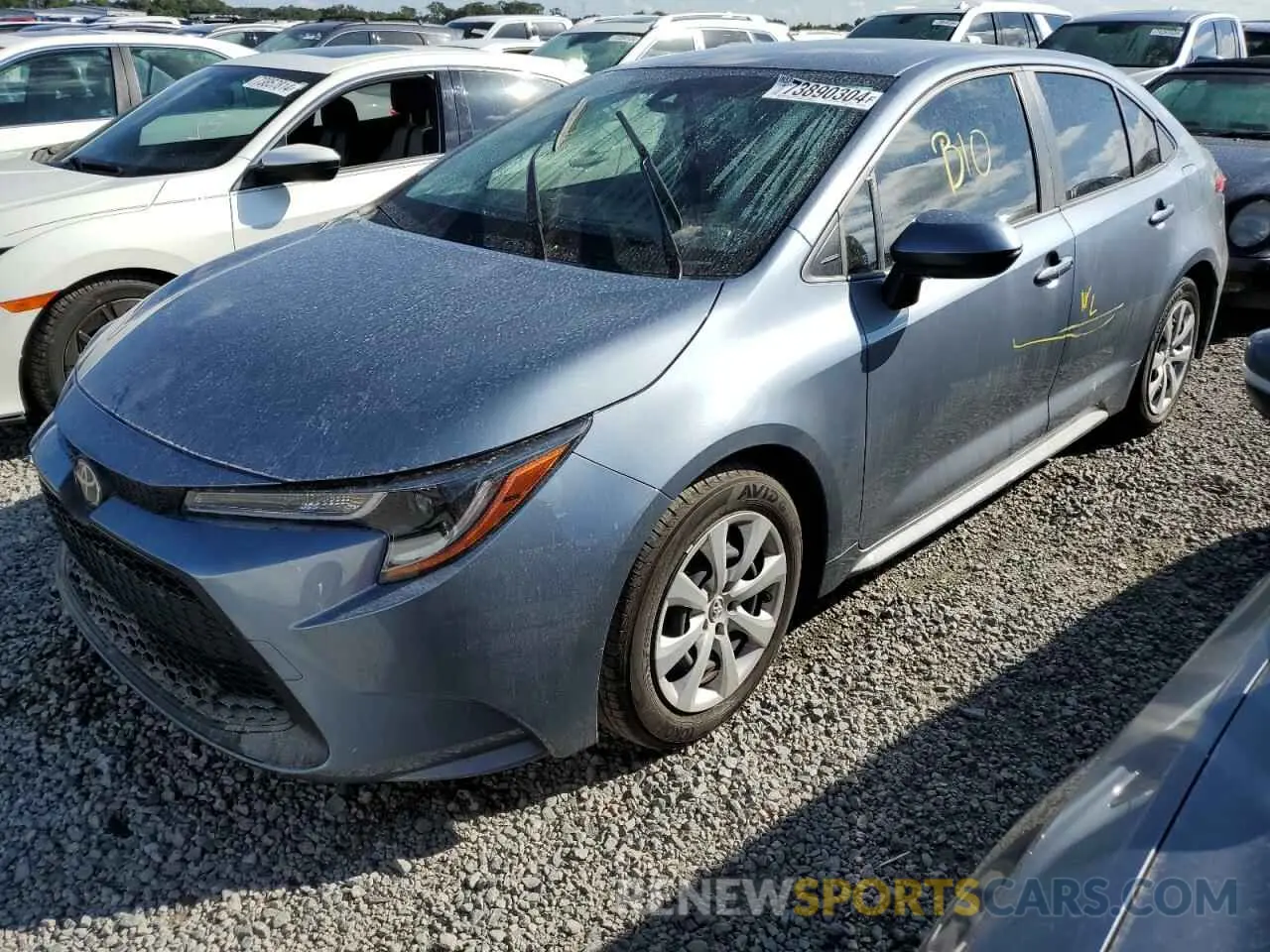 1 fotografías del automóvil dañado JTDEPMAE2N3024339 TOYOTA COROLLA 2022