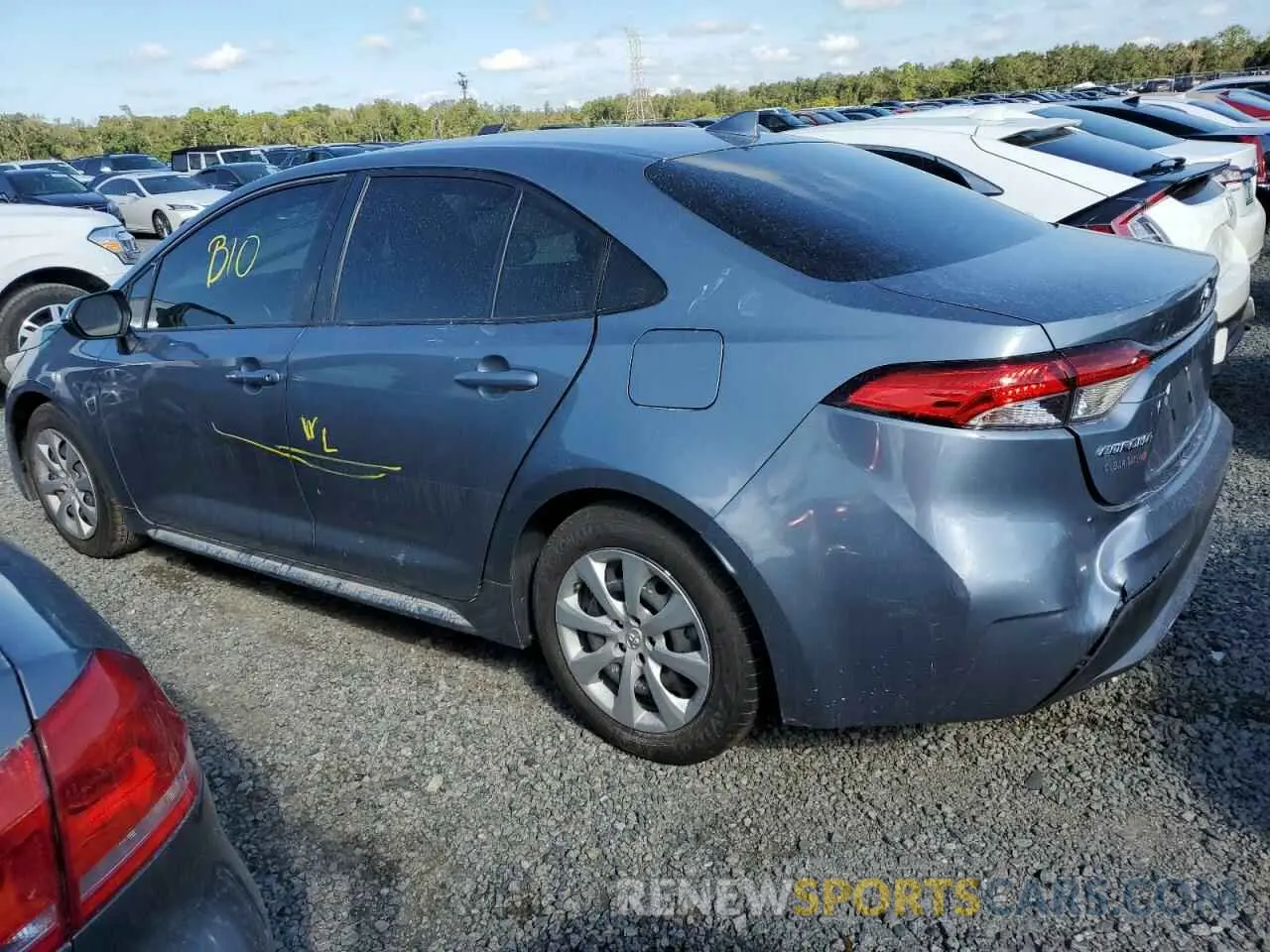2 fotografías del automóvil dañado JTDEPMAE2N3024339 TOYOTA COROLLA 2022