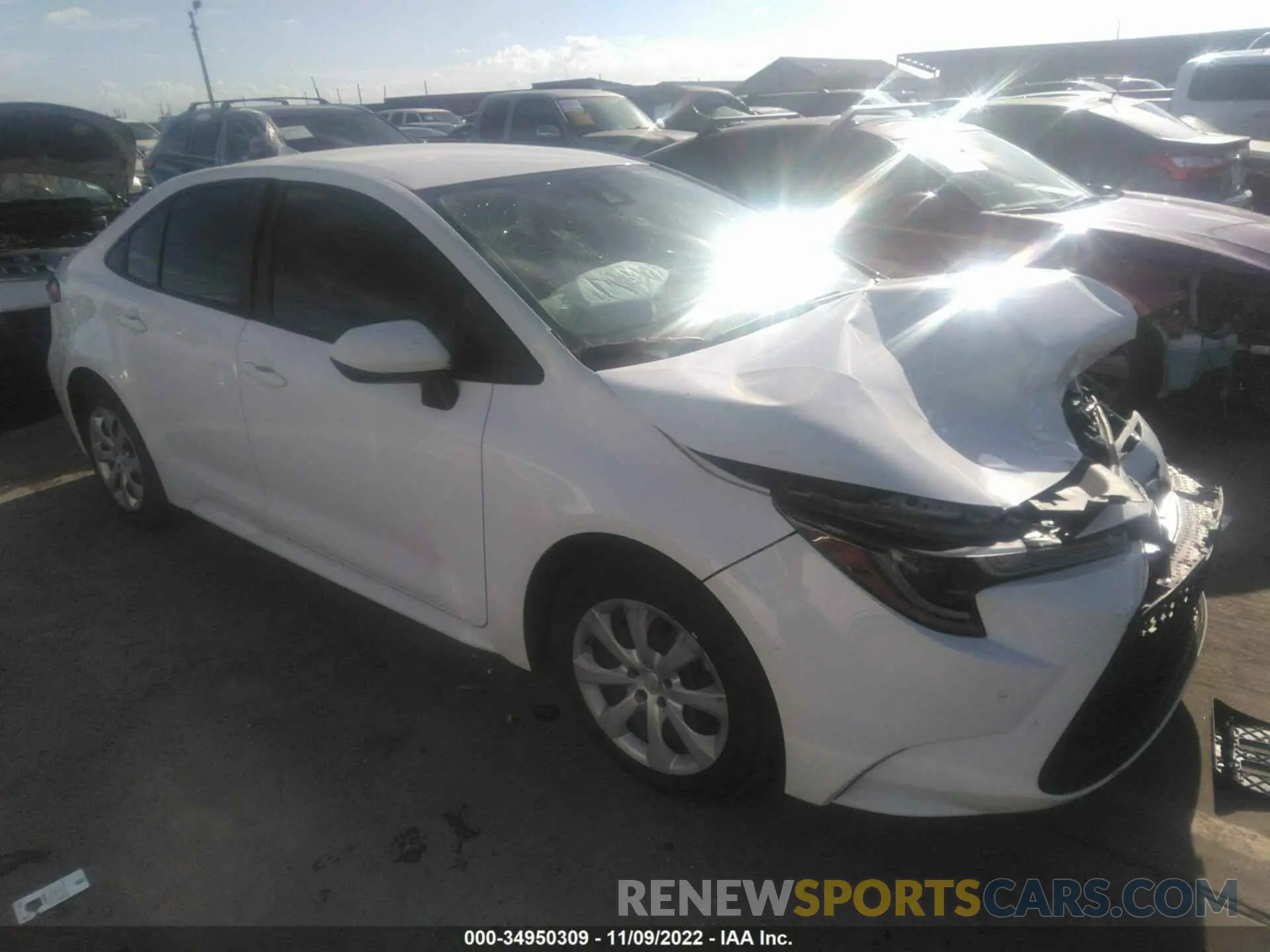 1 fotografías del automóvil dañado JTDEPMAE2NJ191392 TOYOTA COROLLA 2022
