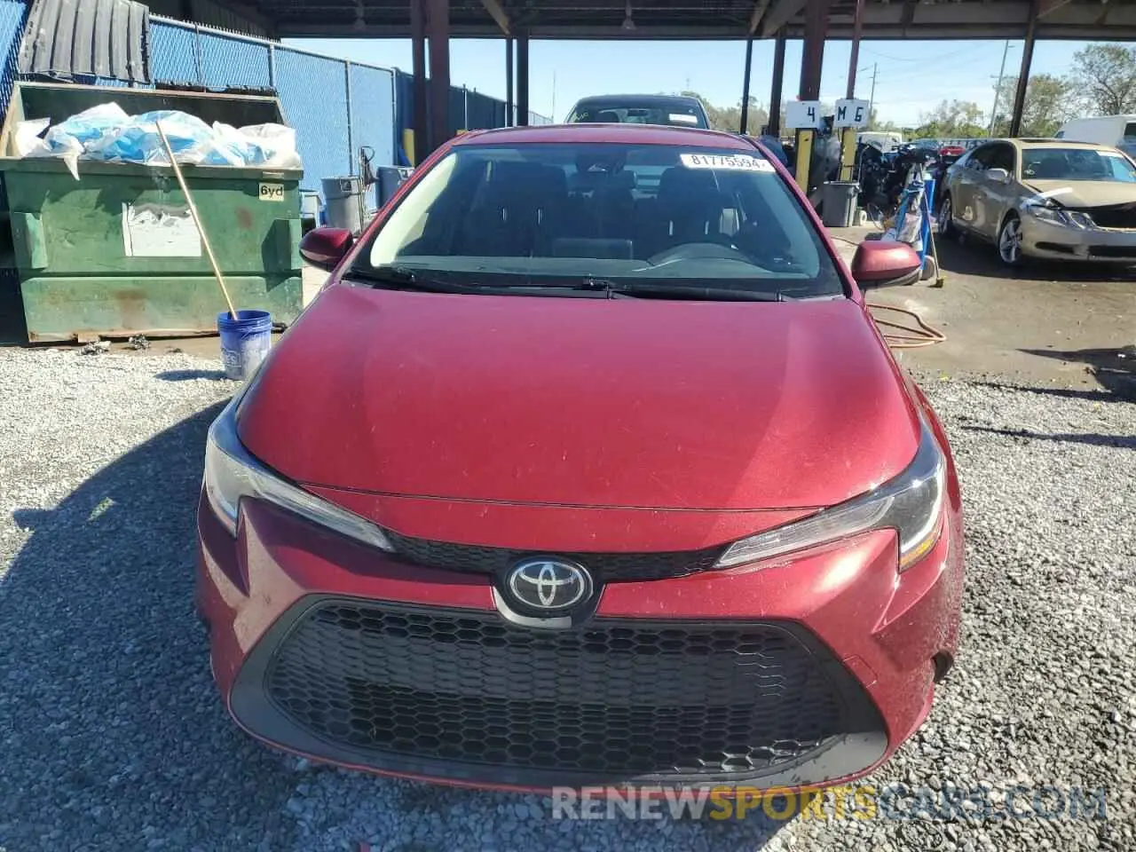 5 fotografías del automóvil dañado JTDEPMAE2NJ201208 TOYOTA COROLLA 2022