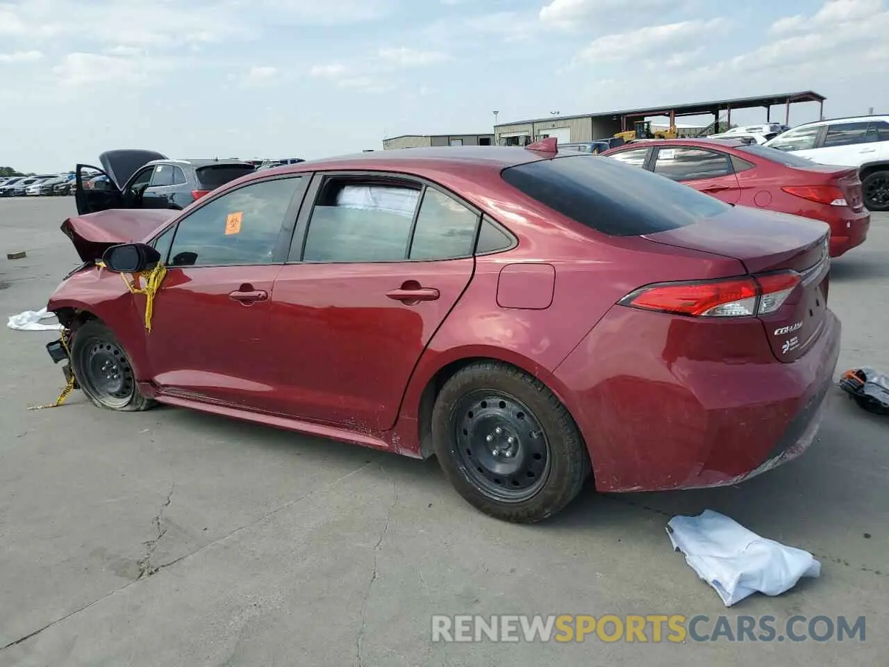 2 fotografías del automóvil dañado JTDEPMAE2NJ202911 TOYOTA COROLLA 2022