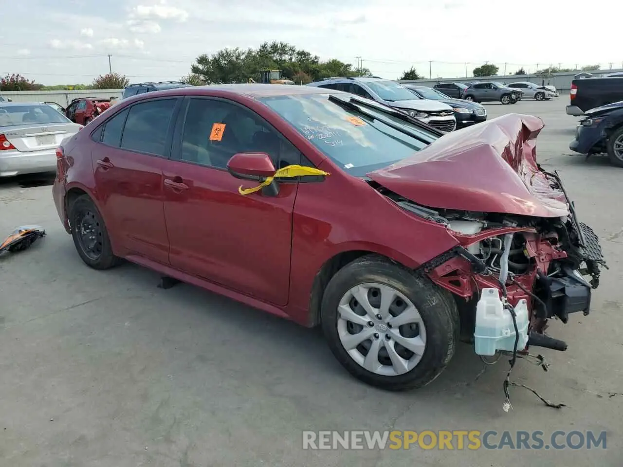 4 fotografías del automóvil dañado JTDEPMAE2NJ202911 TOYOTA COROLLA 2022