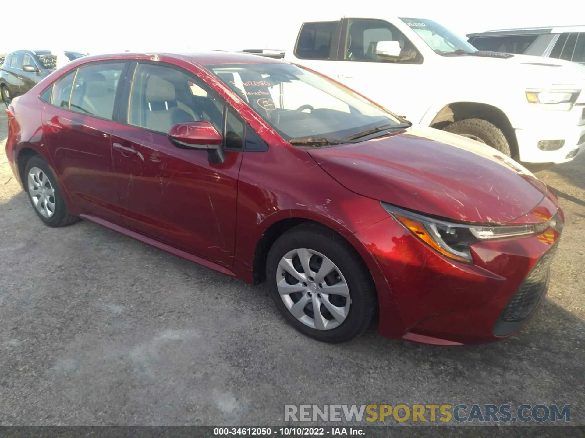 1 fotografías del automóvil dañado JTDEPMAE2NJ222267 TOYOTA COROLLA 2022