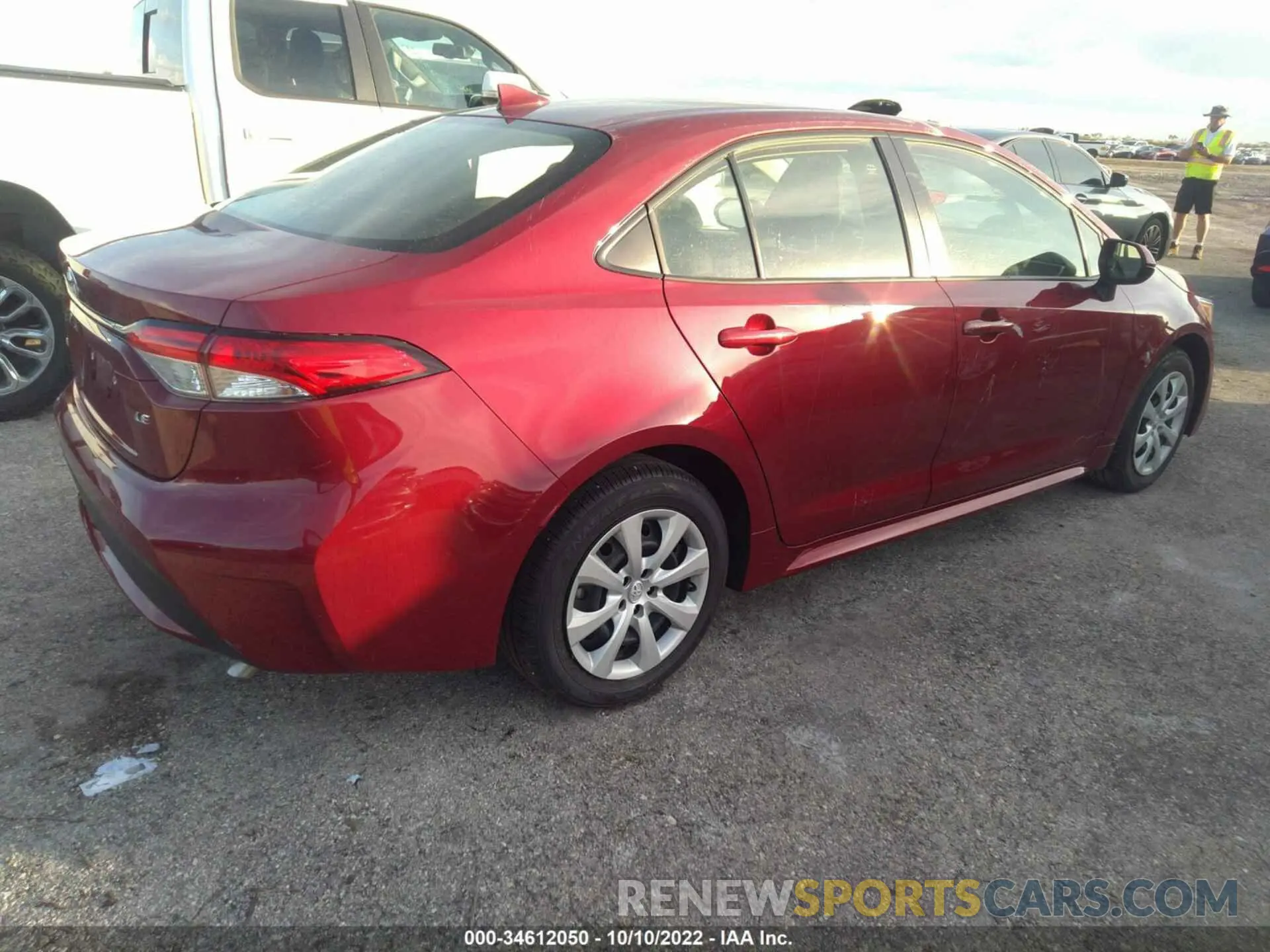 4 fotografías del automóvil dañado JTDEPMAE2NJ222267 TOYOTA COROLLA 2022