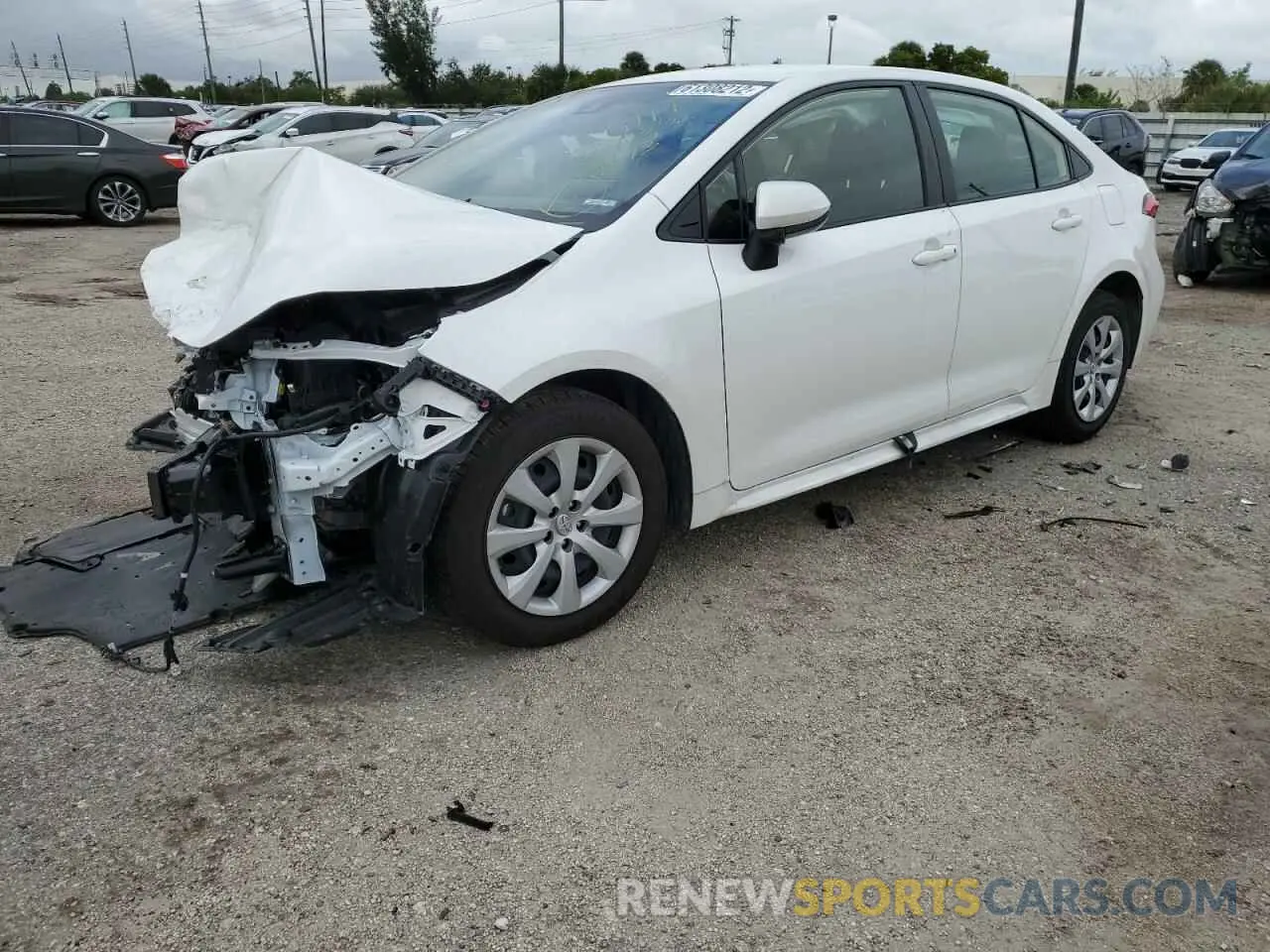 2 fotografías del automóvil dañado JTDEPMAE3N3002947 TOYOTA COROLLA 2022