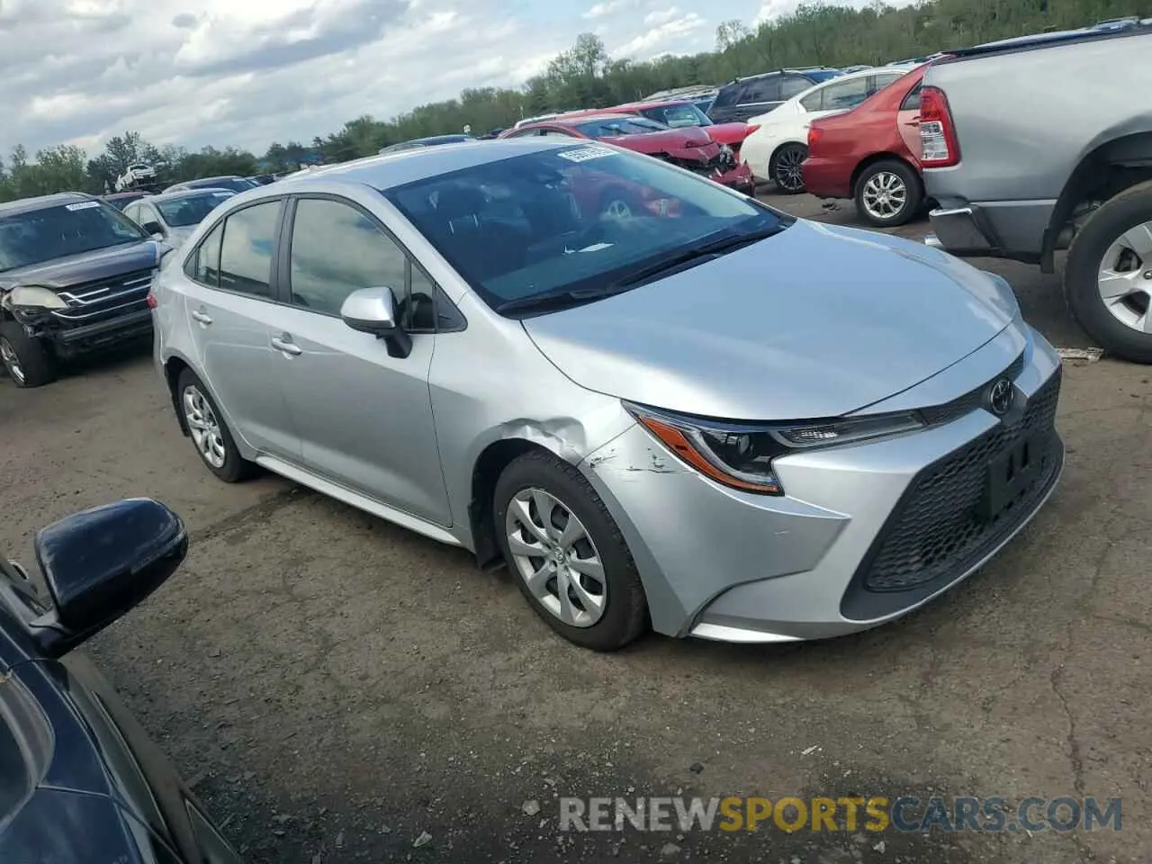 4 fotografías del automóvil dañado JTDEPMAE3N3030263 TOYOTA COROLLA 2022