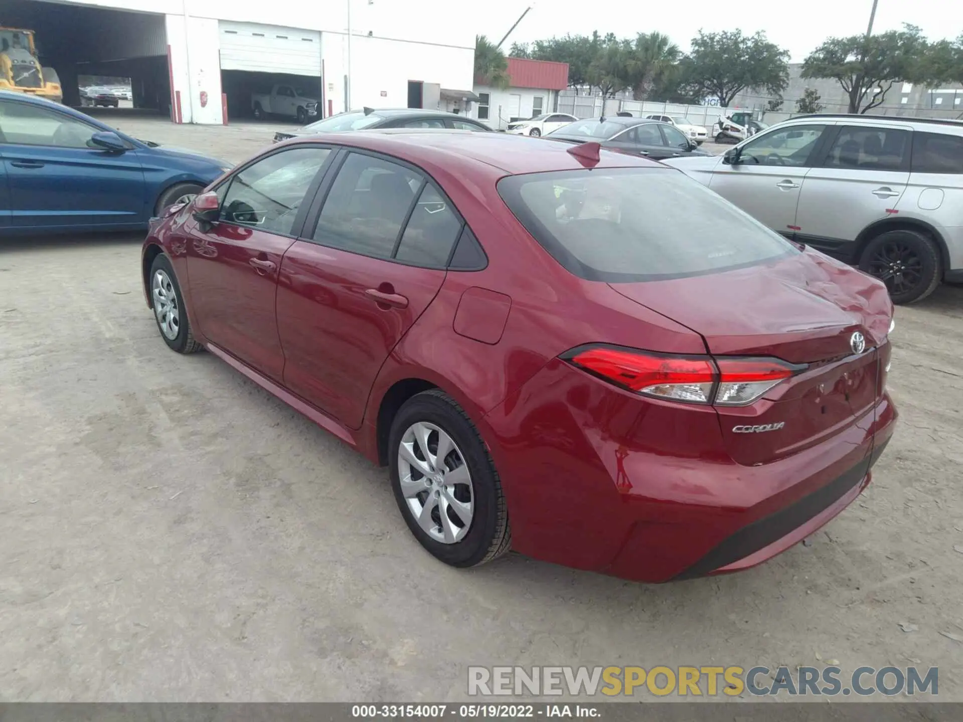 3 fotografías del automóvil dañado JTDEPMAE3NJ217062 TOYOTA COROLLA 2022