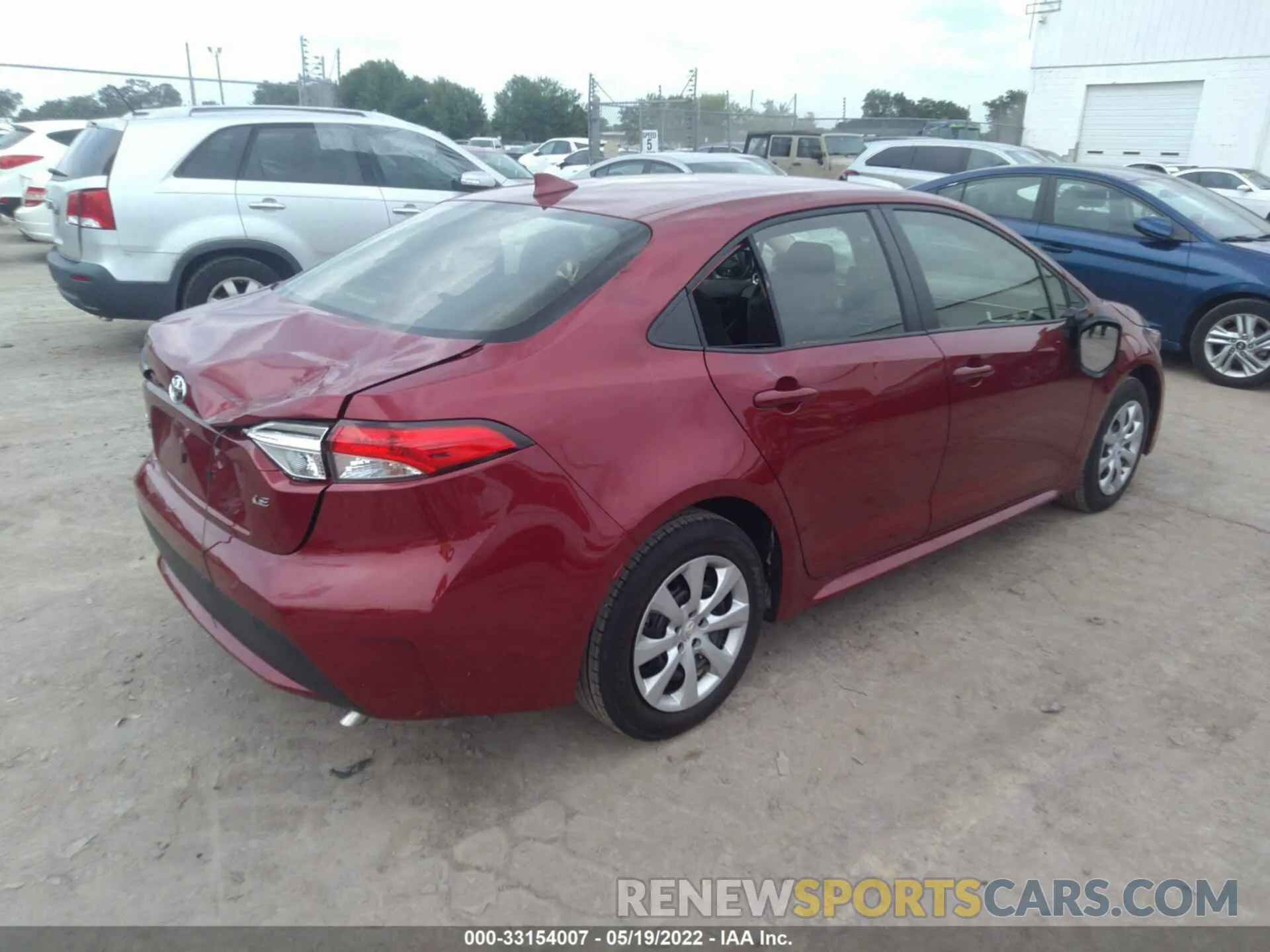 4 fotografías del automóvil dañado JTDEPMAE3NJ217062 TOYOTA COROLLA 2022