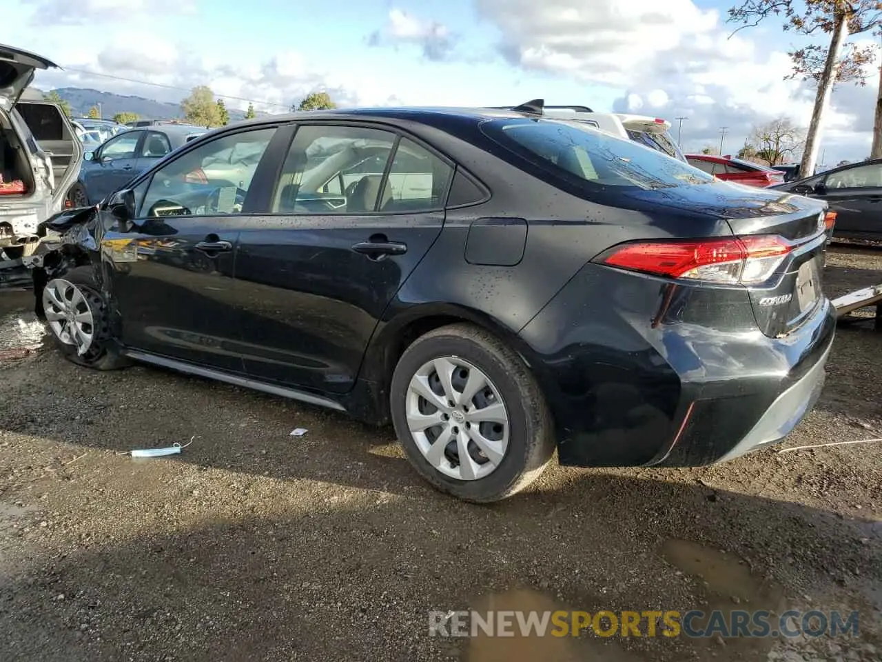 2 fotografías del automóvil dañado JTDEPMAE3NJ217336 TOYOTA COROLLA 2022