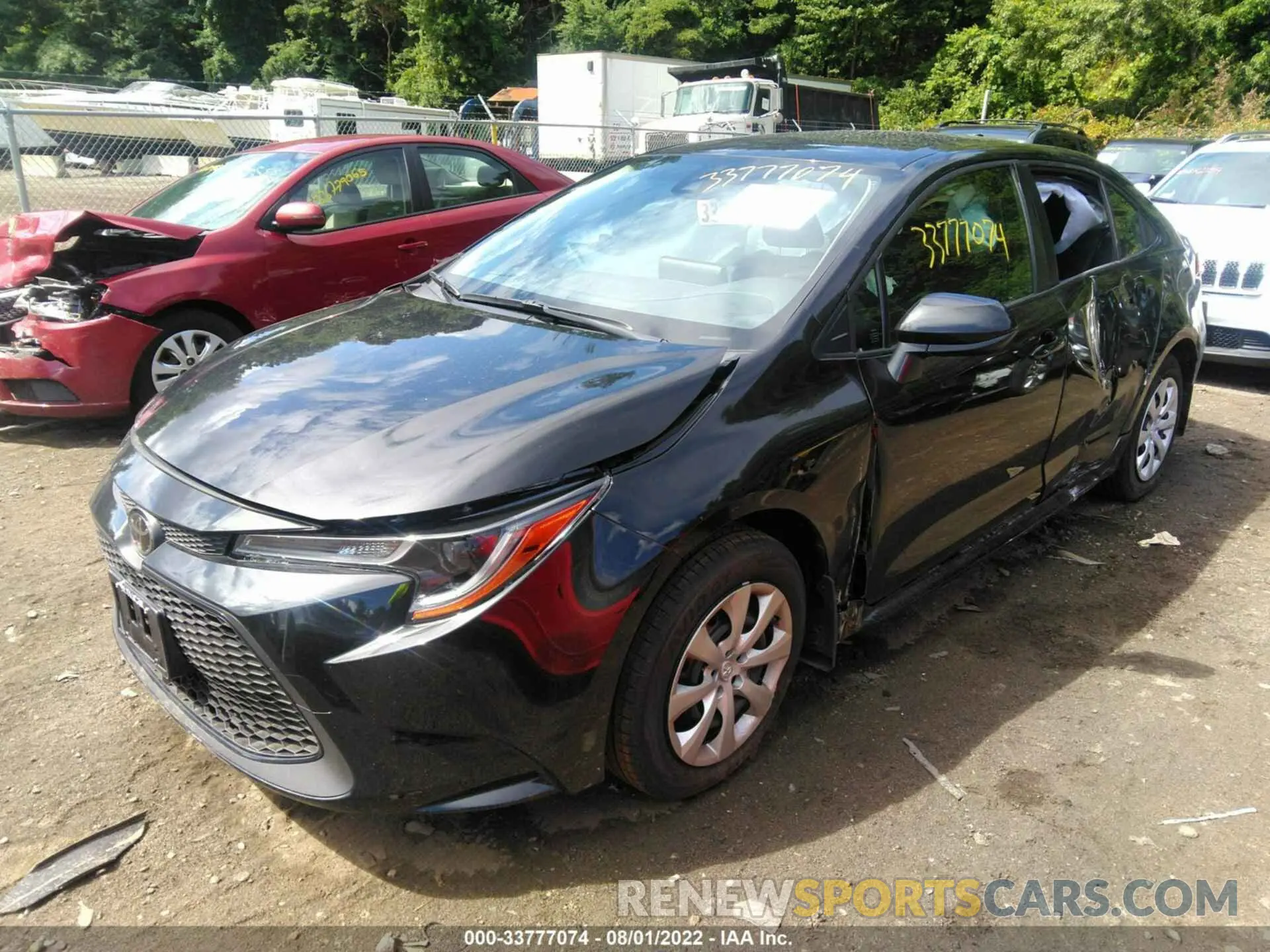 2 fotografías del automóvil dañado JTDEPMAE3NJ222553 TOYOTA COROLLA 2022