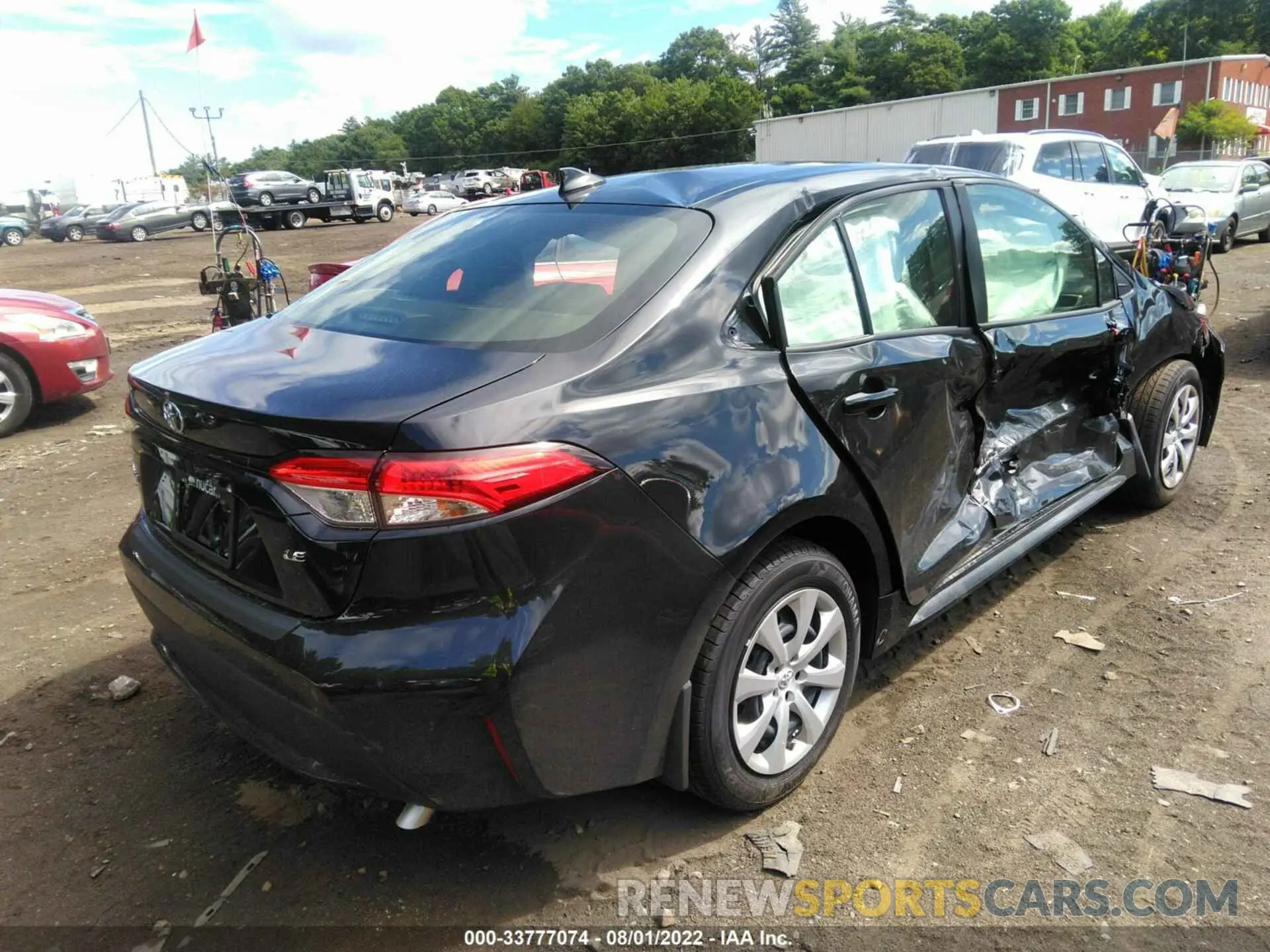 4 fotografías del automóvil dañado JTDEPMAE3NJ222553 TOYOTA COROLLA 2022