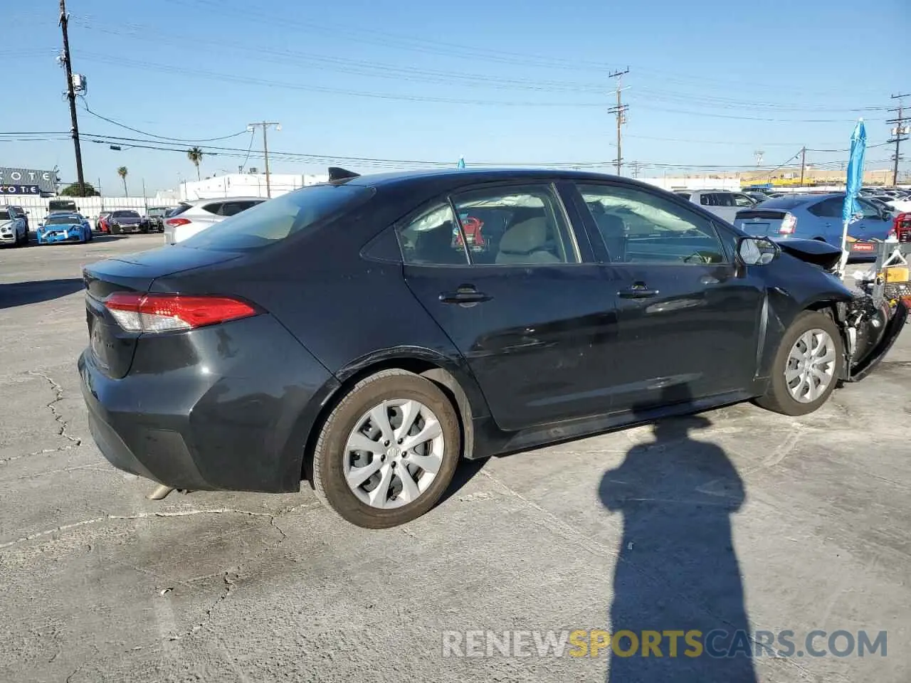 3 fotografías del automóvil dañado JTDEPMAE3NJ231320 TOYOTA COROLLA 2022