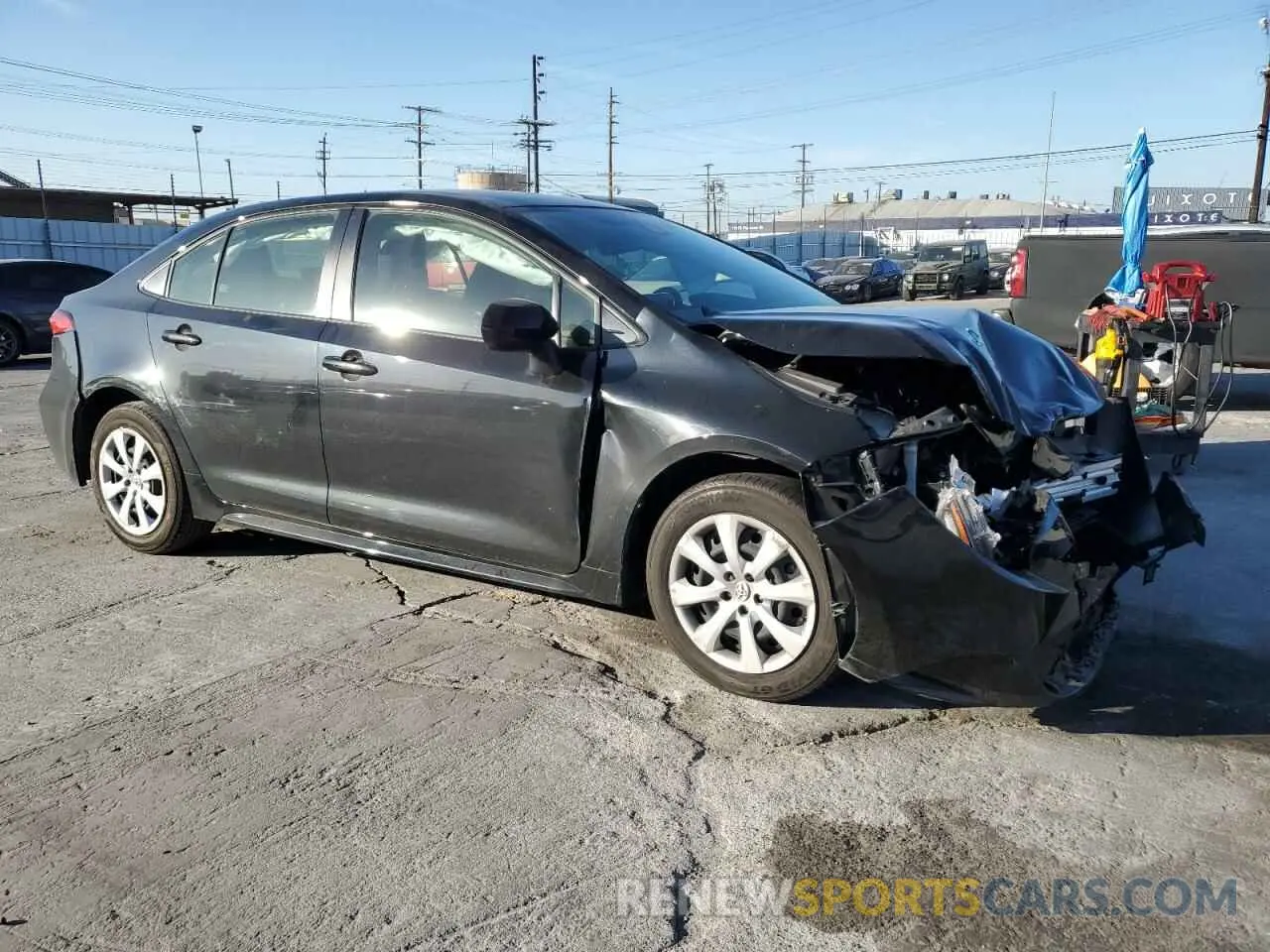 4 fotografías del automóvil dañado JTDEPMAE3NJ231320 TOYOTA COROLLA 2022