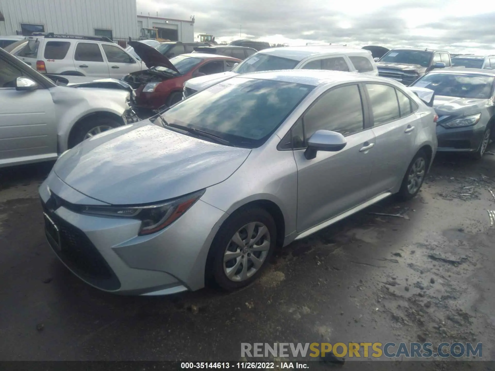 2 fotografías del automóvil dañado JTDEPMAE4N3000592 TOYOTA COROLLA 2022