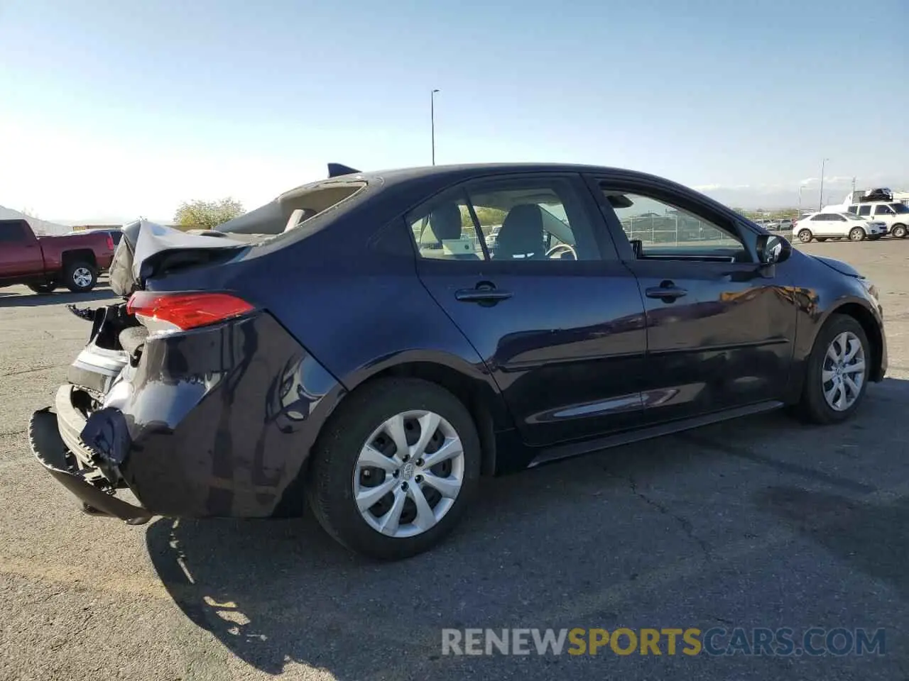 3 fotografías del automóvil dañado JTDEPMAE4NJ191703 TOYOTA COROLLA 2022
