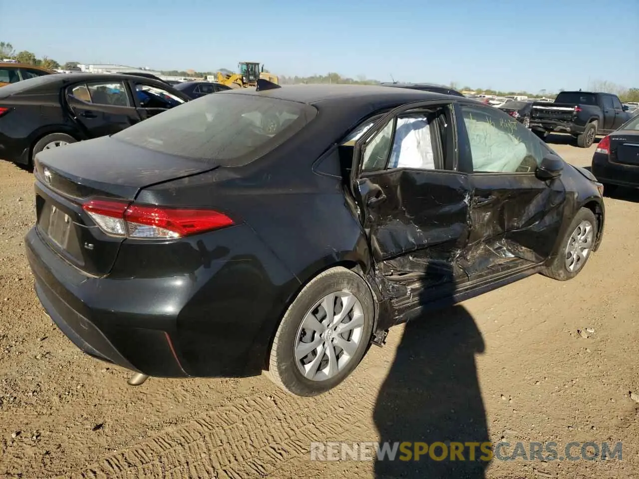 3 fotografías del automóvil dañado JTDEPMAE4NJ192656 TOYOTA COROLLA 2022