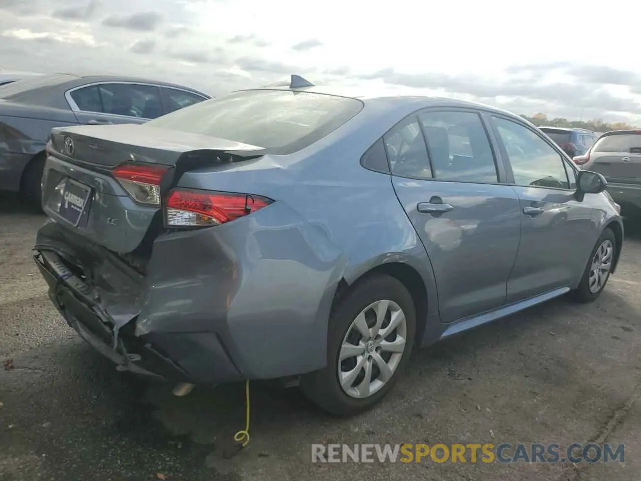 3 fotografías del automóvil dañado JTDEPMAE4NJ194861 TOYOTA COROLLA 2022