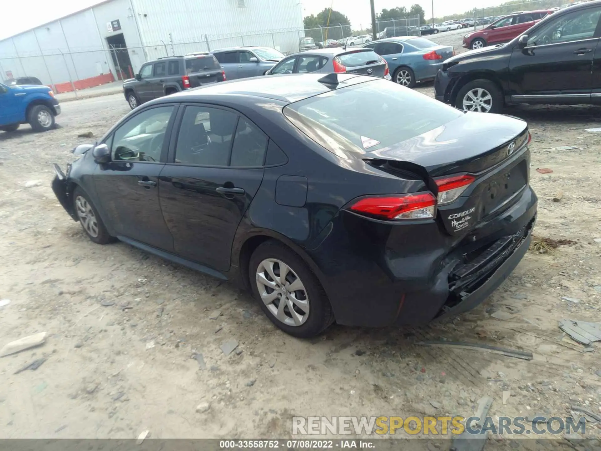 3 fotografías del automóvil dañado JTDEPMAE4NJ211304 TOYOTA COROLLA 2022