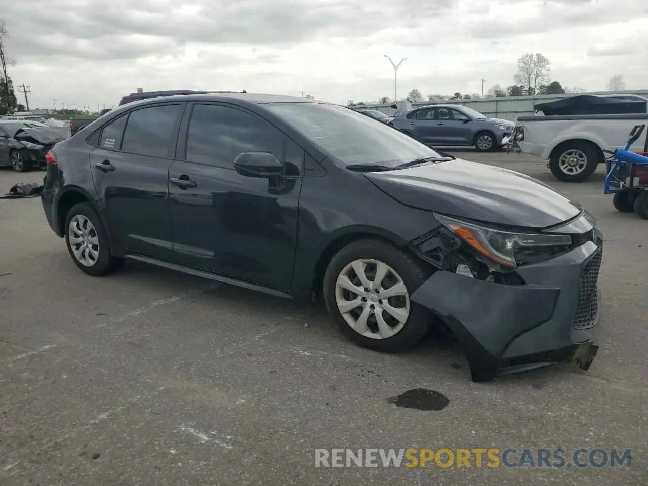 4 fotografías del automóvil dañado JTDEPMAE4NJ218964 TOYOTA COROLLA 2022