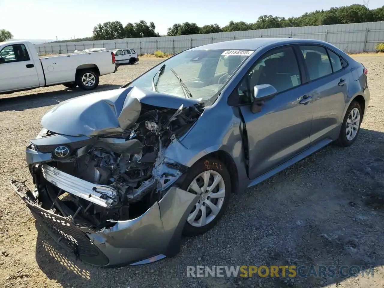 1 fotografías del automóvil dañado JTDEPMAE4NJ221069 TOYOTA COROLLA 2022