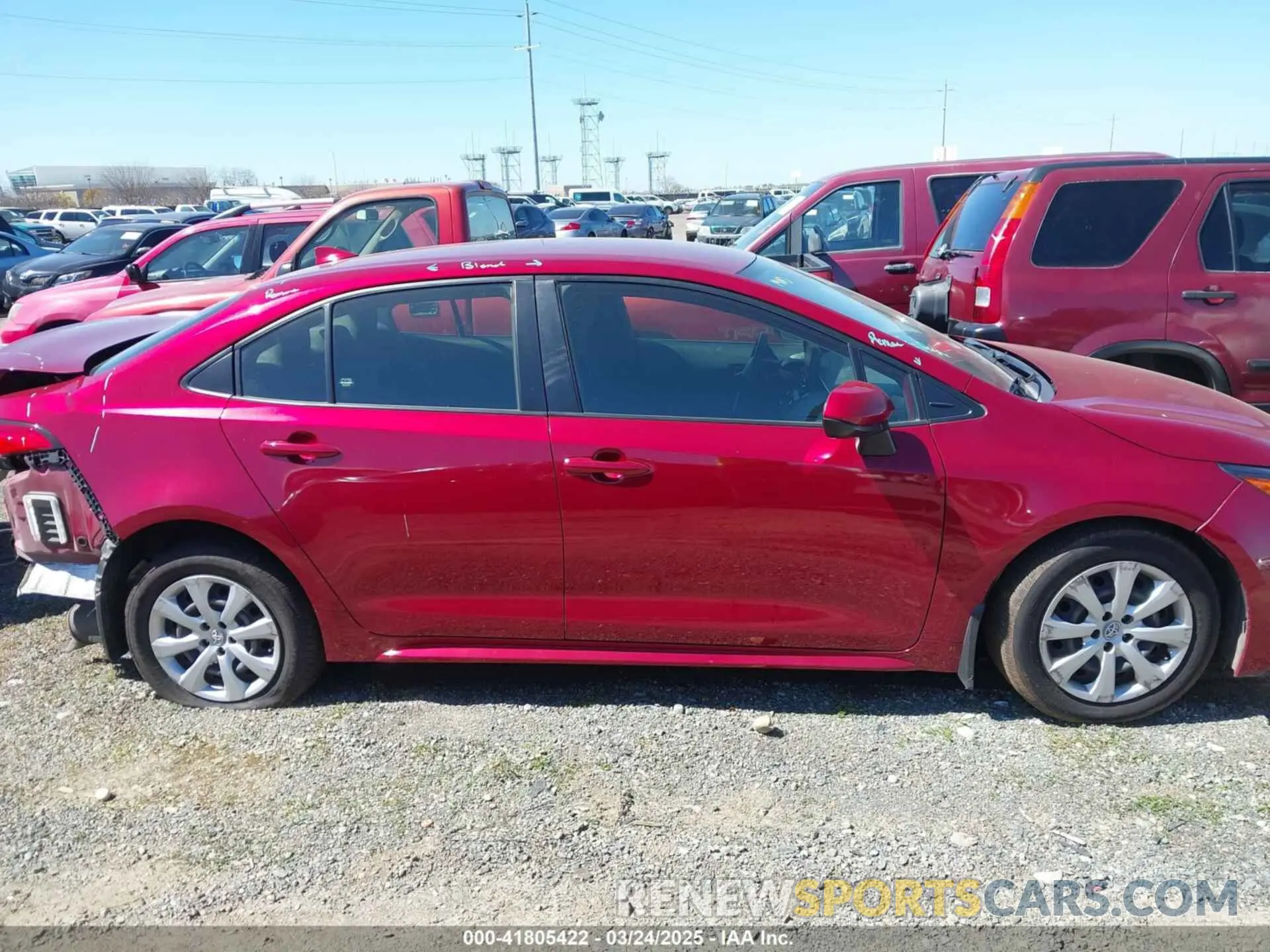 14 fotografías del automóvil dañado JTDEPMAE4NJ229611 TOYOTA COROLLA 2022