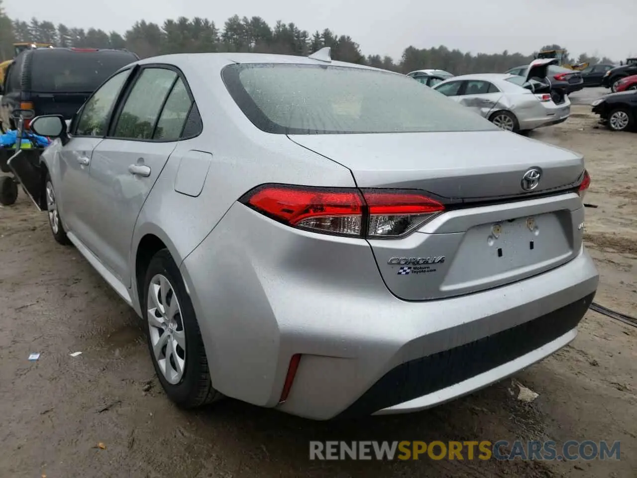 3 fotografías del automóvil dañado JTDEPMAE5NJ190429 TOYOTA COROLLA 2022