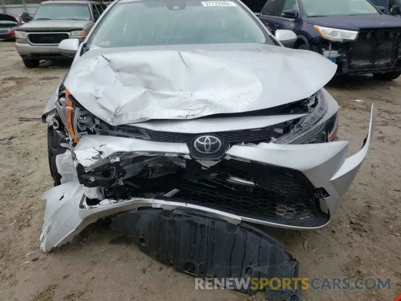 9 fotografías del automóvil dañado JTDEPMAE5NJ190429 TOYOTA COROLLA 2022