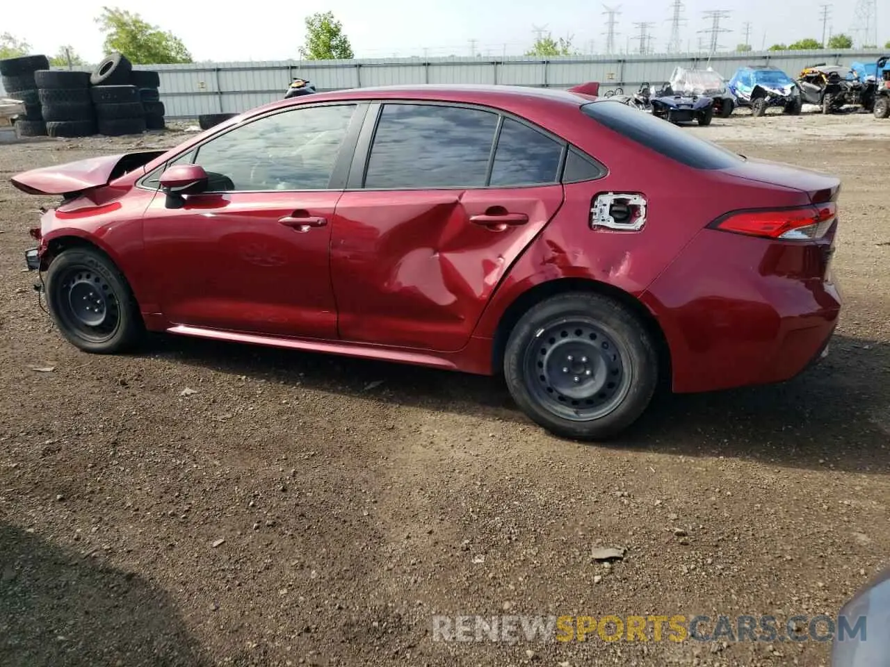 2 fotografías del automóvil dañado JTDEPMAE5NJ199096 TOYOTA COROLLA 2022