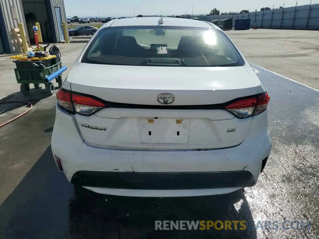 6 fotografías del automóvil dañado JTDEPMAE5NJ199454 TOYOTA COROLLA 2022