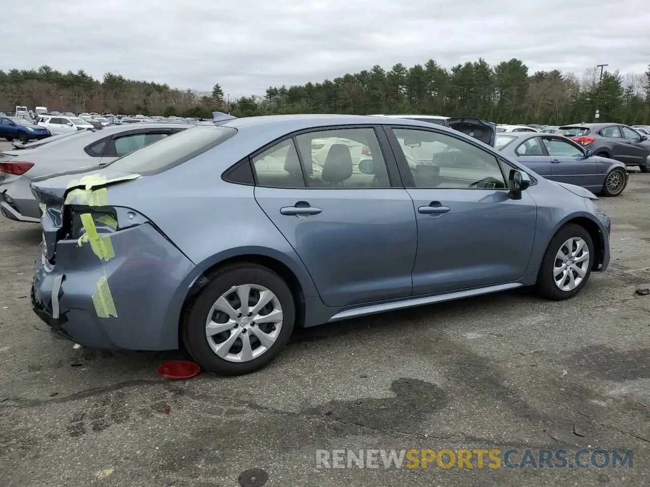3 fotografías del automóvil dañado JTDEPMAE5NJ213370 TOYOTA COROLLA 2022