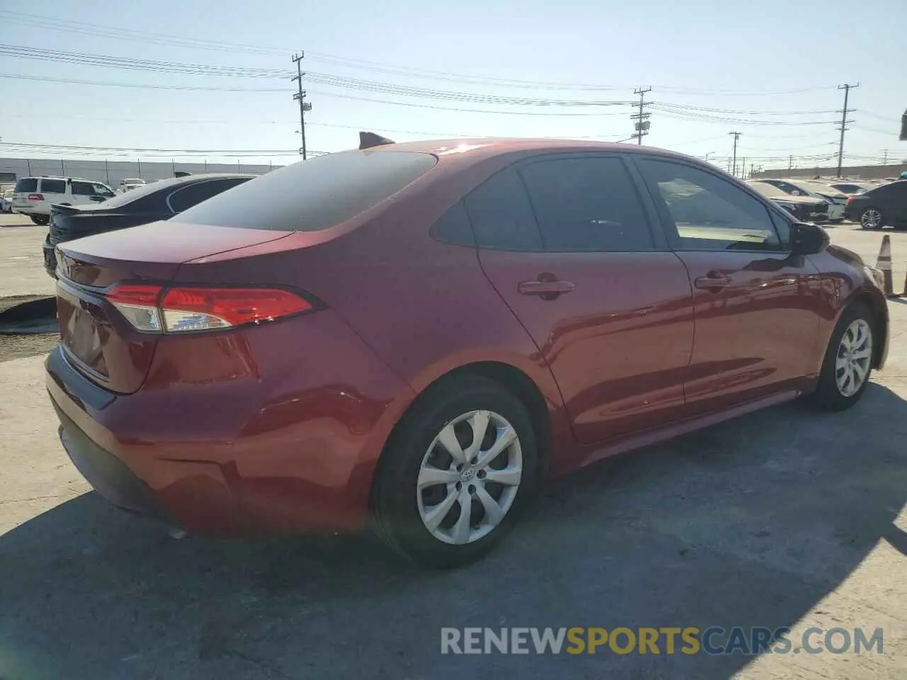 3 fotografías del automóvil dañado JTDEPMAE5NJ232467 TOYOTA COROLLA 2022