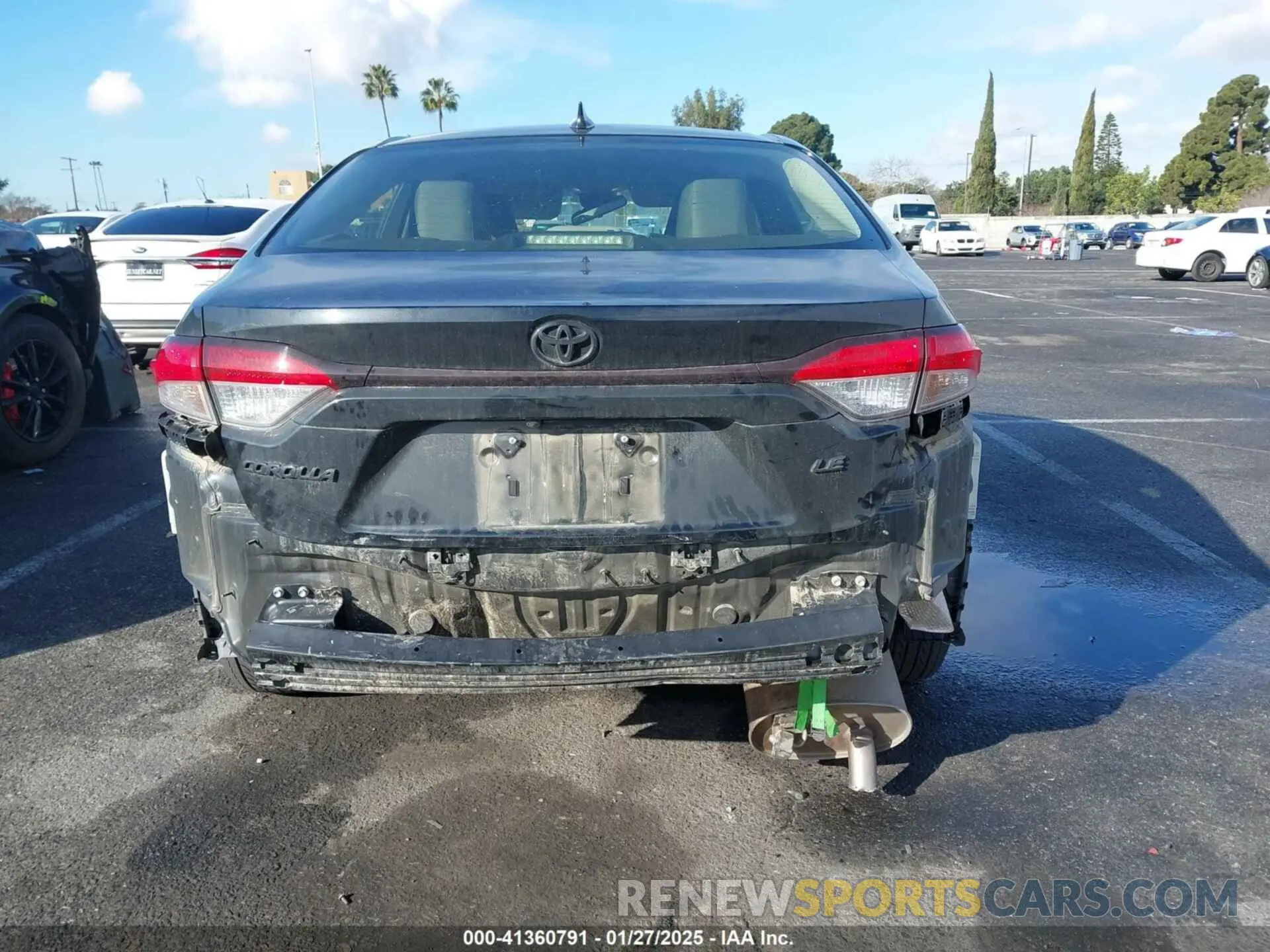 16 fotografías del automóvil dañado JTDEPMAE5NJ232470 TOYOTA COROLLA 2022