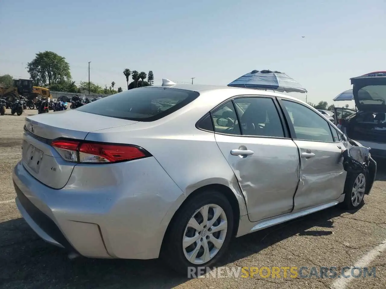 3 fotografías del automóvil dañado JTDEPMAE6N3024828 TOYOTA COROLLA 2022