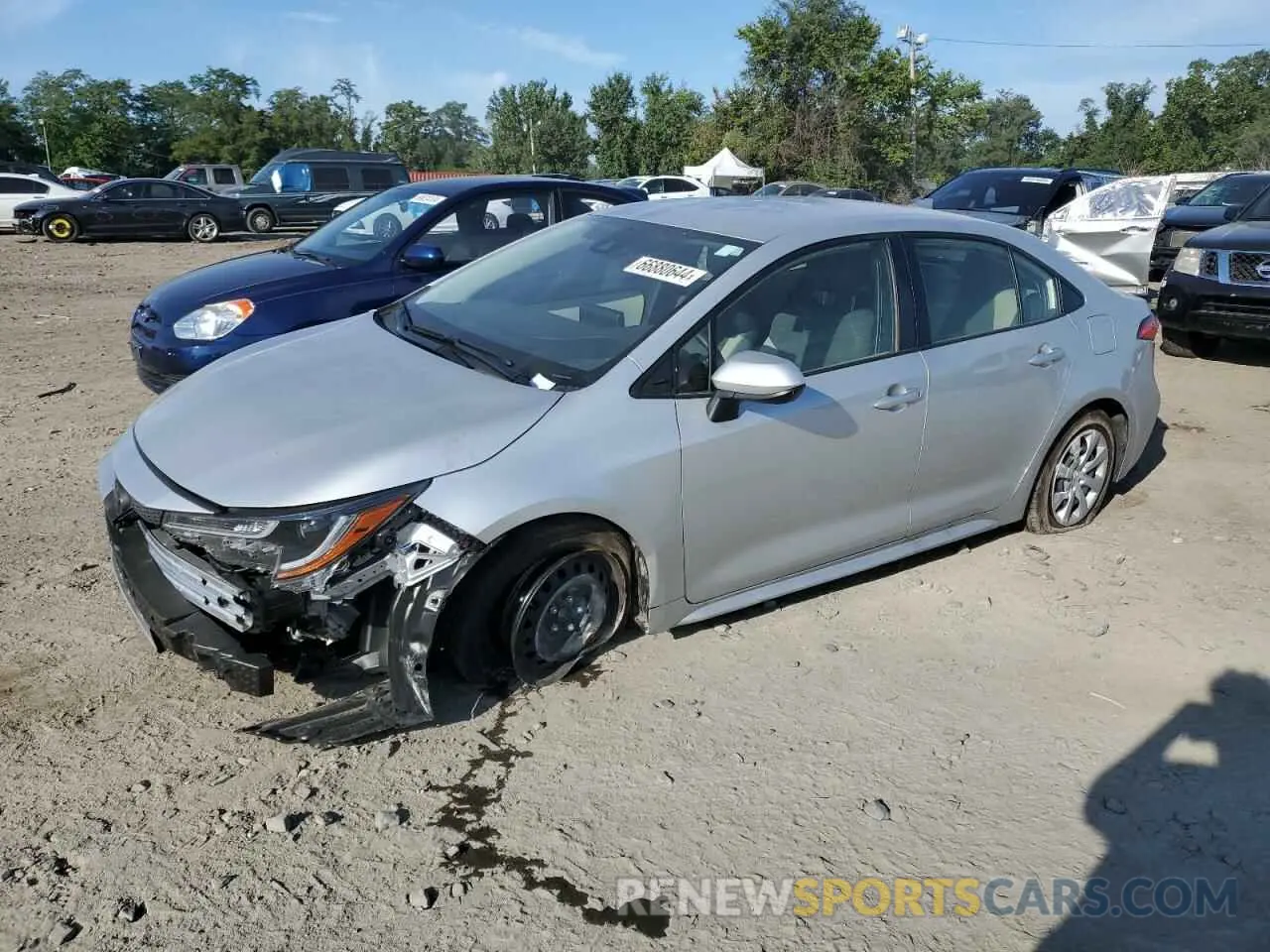 1 fotografías del automóvil dañado JTDEPMAE6N3028586 TOYOTA COROLLA 2022