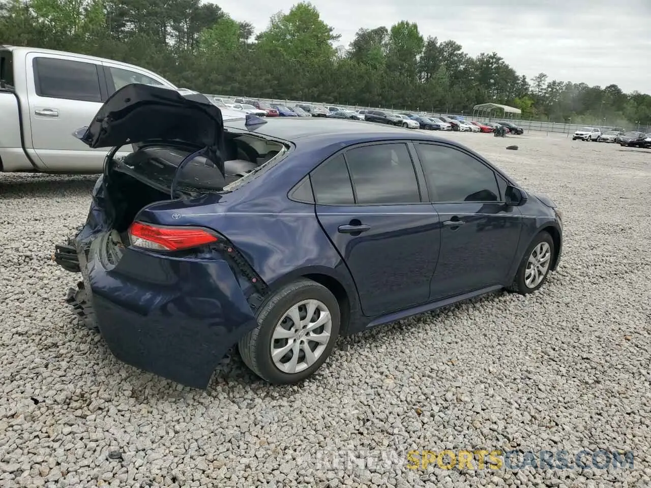 3 fotografías del automóvil dañado JTDEPMAE6NJ194117 TOYOTA COROLLA 2022