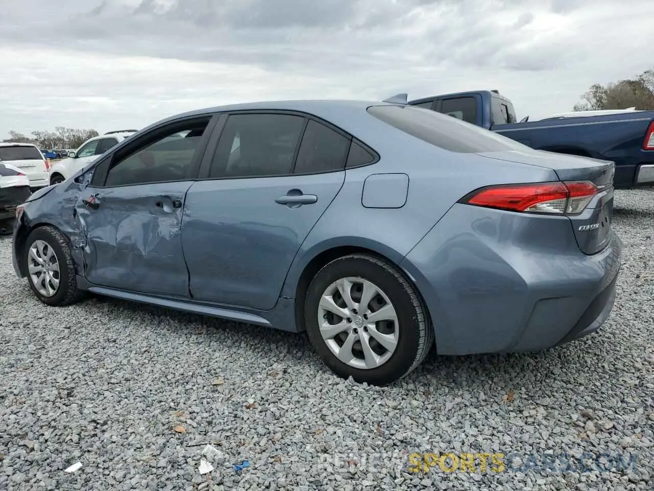 2 fotografías del automóvil dañado JTDEPMAE6NJ203270 TOYOTA COROLLA 2022