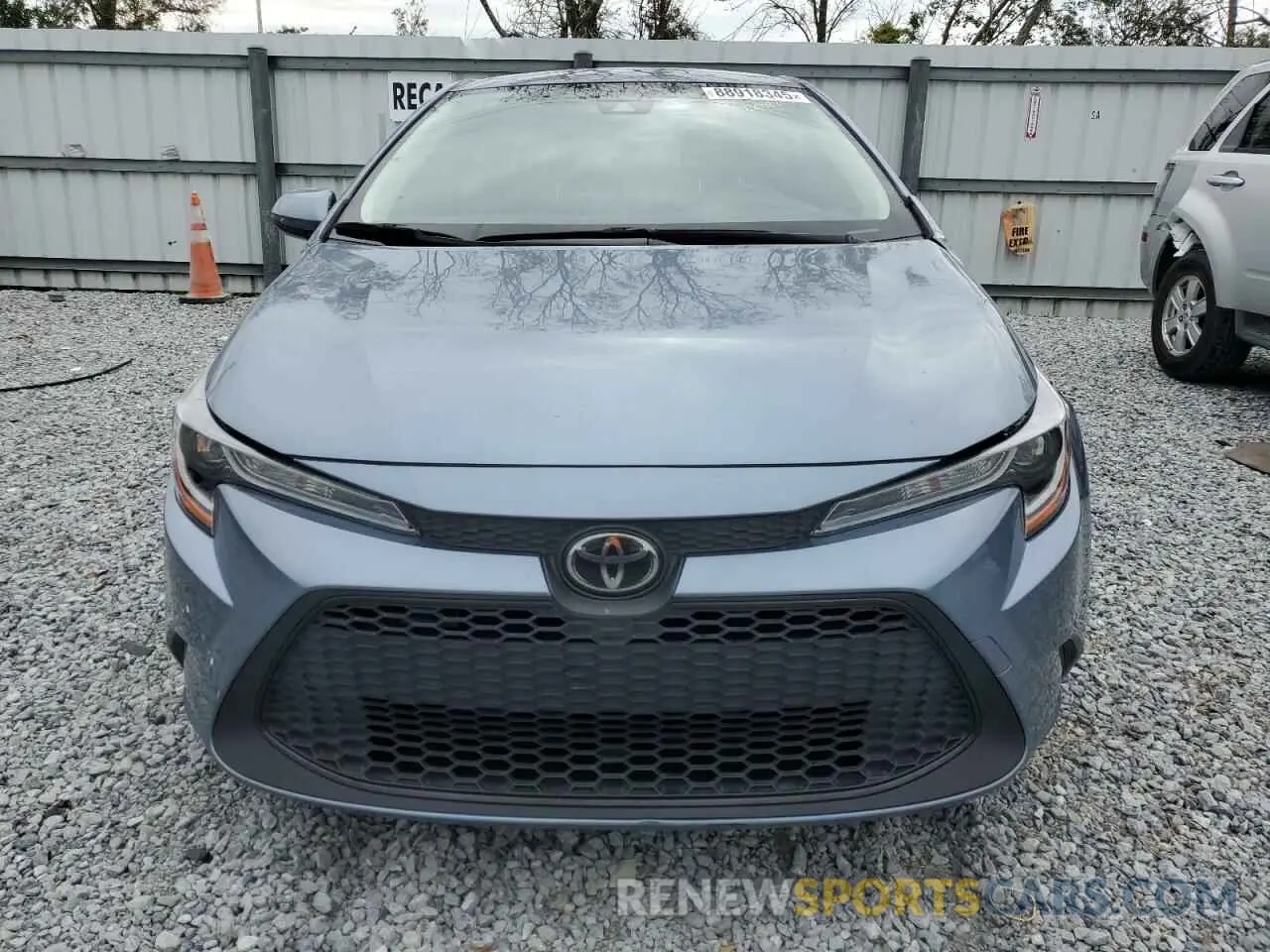 5 fotografías del automóvil dañado JTDEPMAE6NJ203270 TOYOTA COROLLA 2022