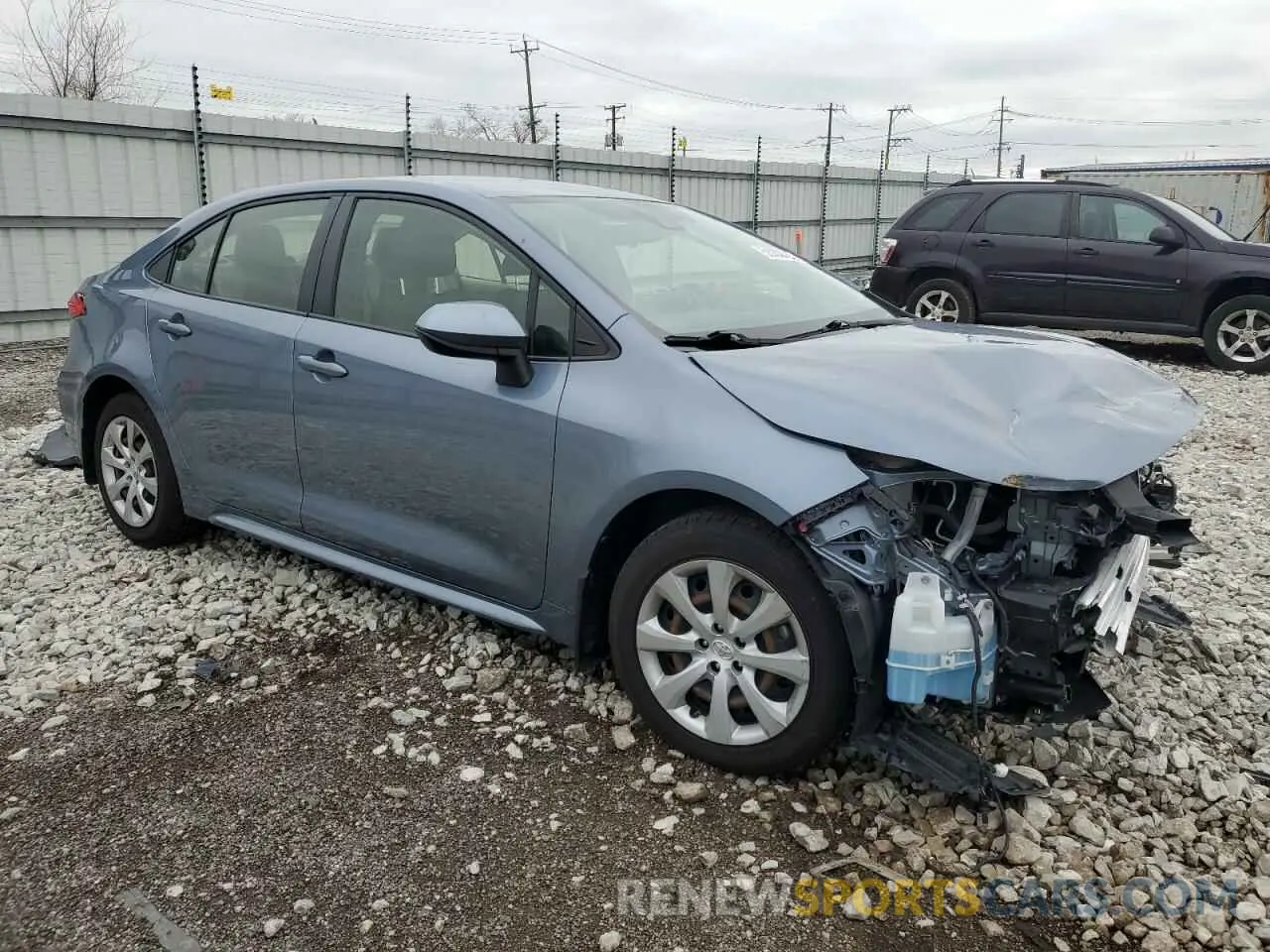 4 fotografías del automóvil dañado JTDEPMAE6NJ205696 TOYOTA COROLLA 2022