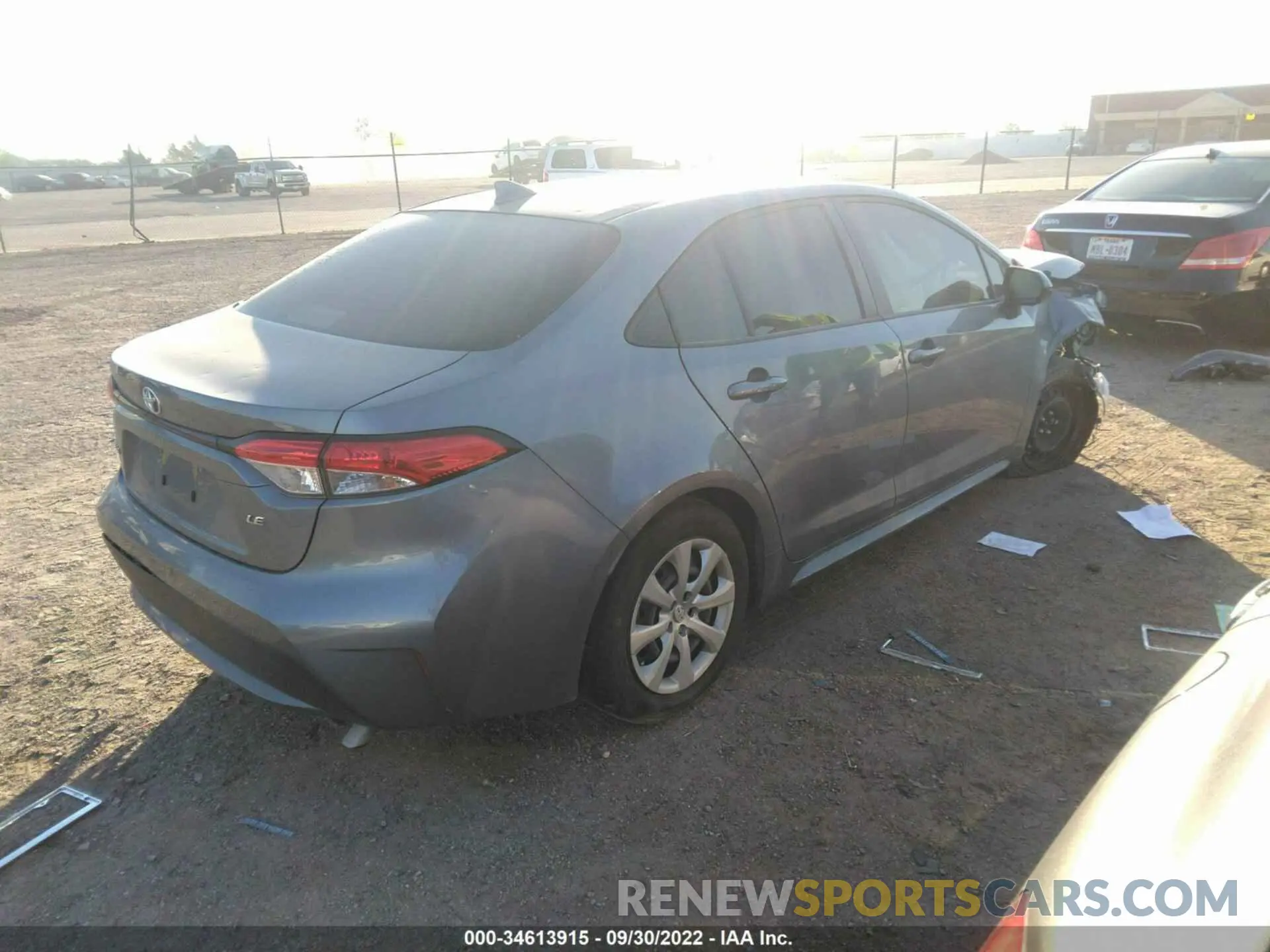 4 fotografías del automóvil dañado JTDEPMAE6NJ210879 TOYOTA COROLLA 2022