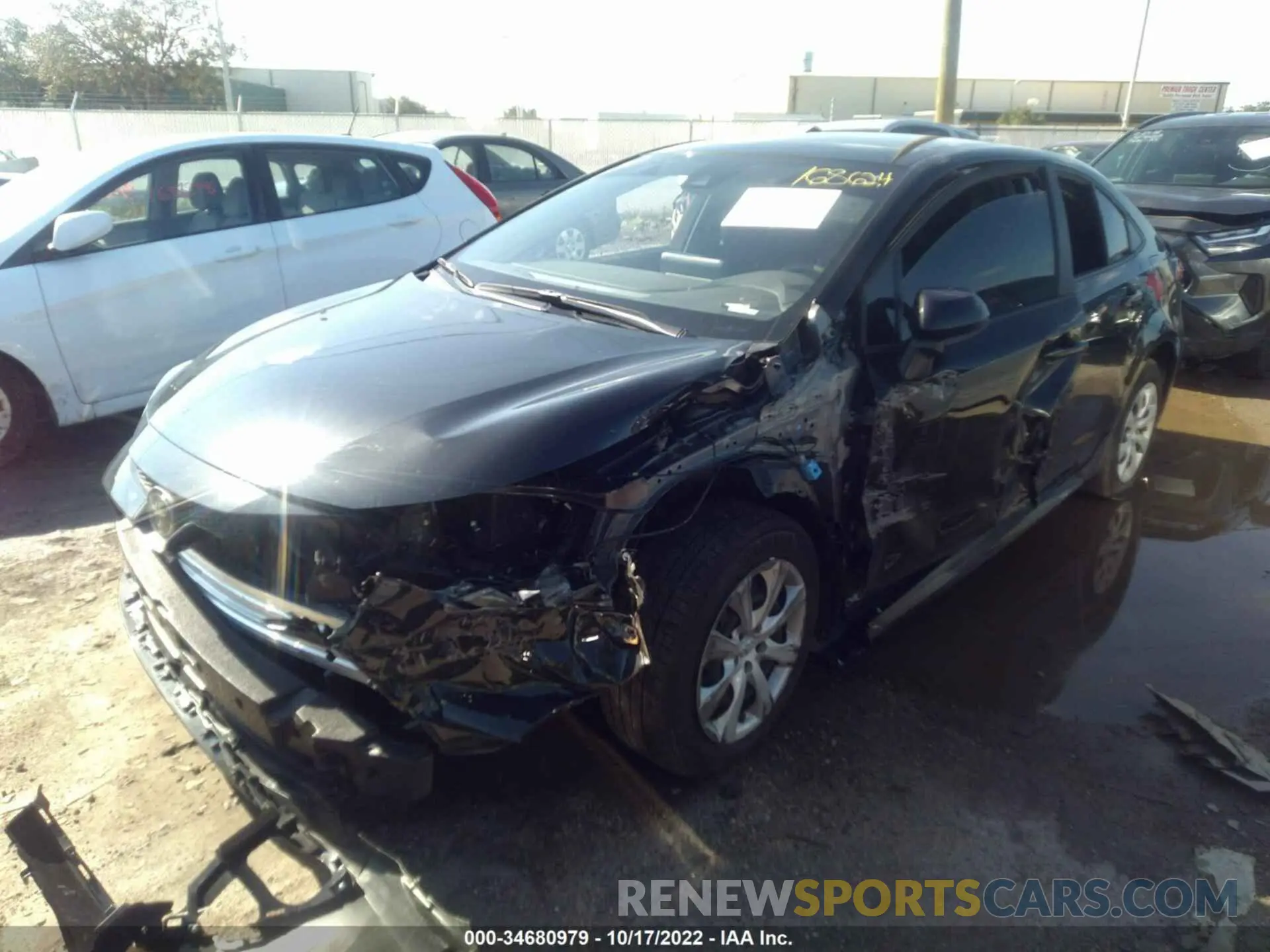 2 fotografías del automóvil dañado JTDEPMAE6NJ227357 TOYOTA COROLLA 2022
