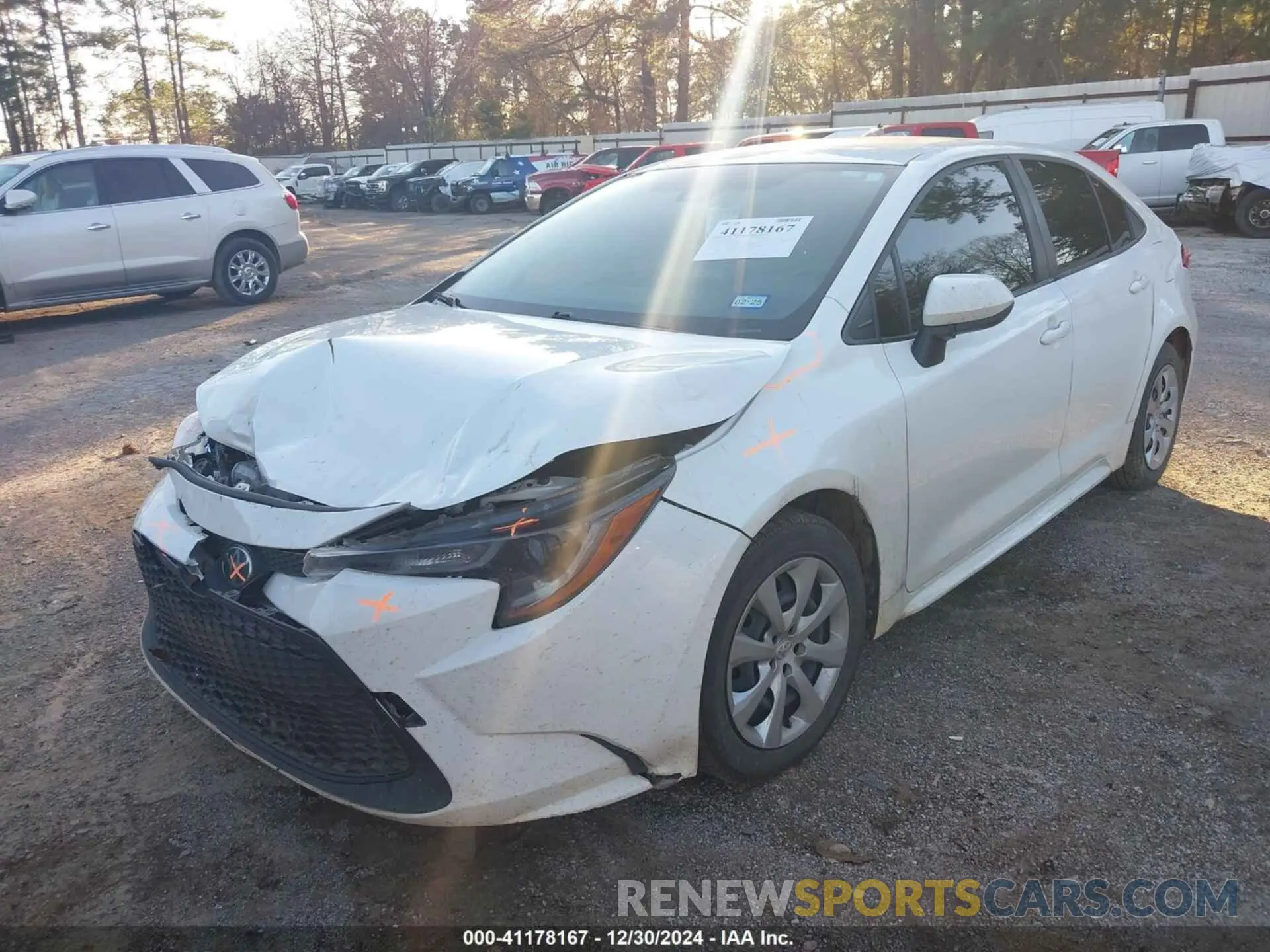 2 fotografías del automóvil dañado JTDEPMAE7N3005866 TOYOTA COROLLA 2022