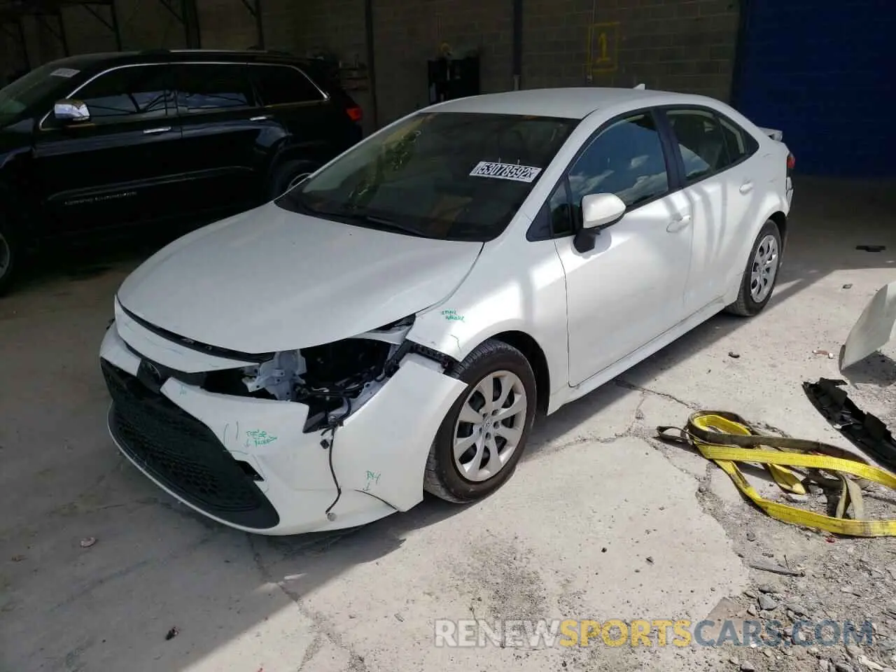 2 fotografías del automóvil dañado JTDEPMAE7N3017502 TOYOTA COROLLA 2022