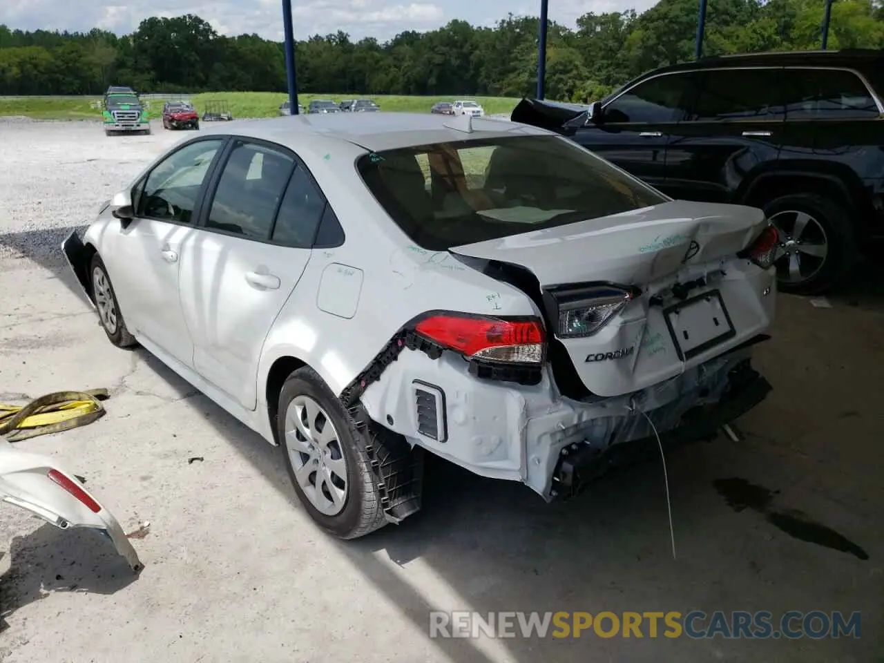 3 fotografías del automóvil dañado JTDEPMAE7N3017502 TOYOTA COROLLA 2022