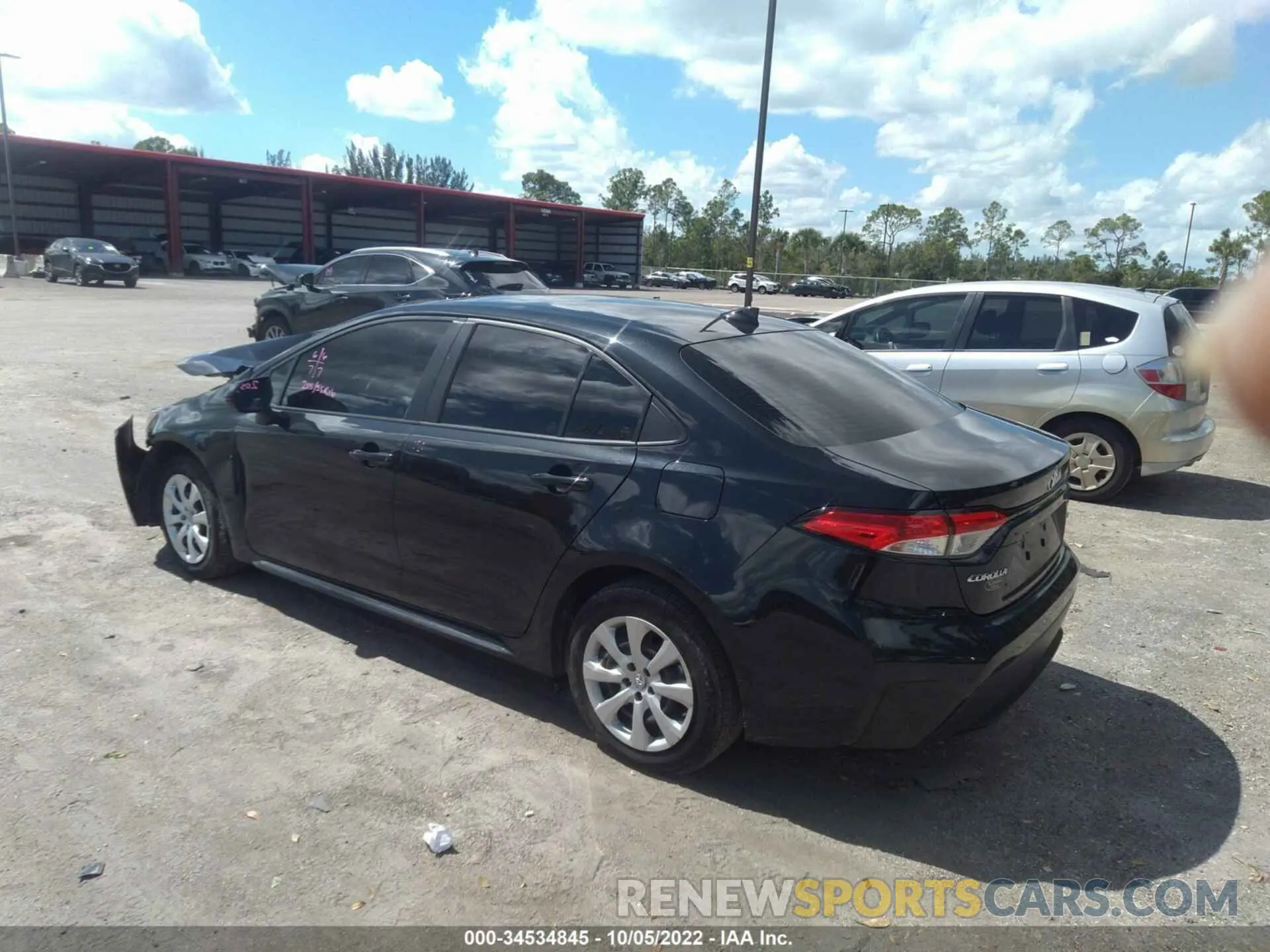 3 fotografías del automóvil dañado JTDEPMAE7NJ192618 TOYOTA COROLLA 2022