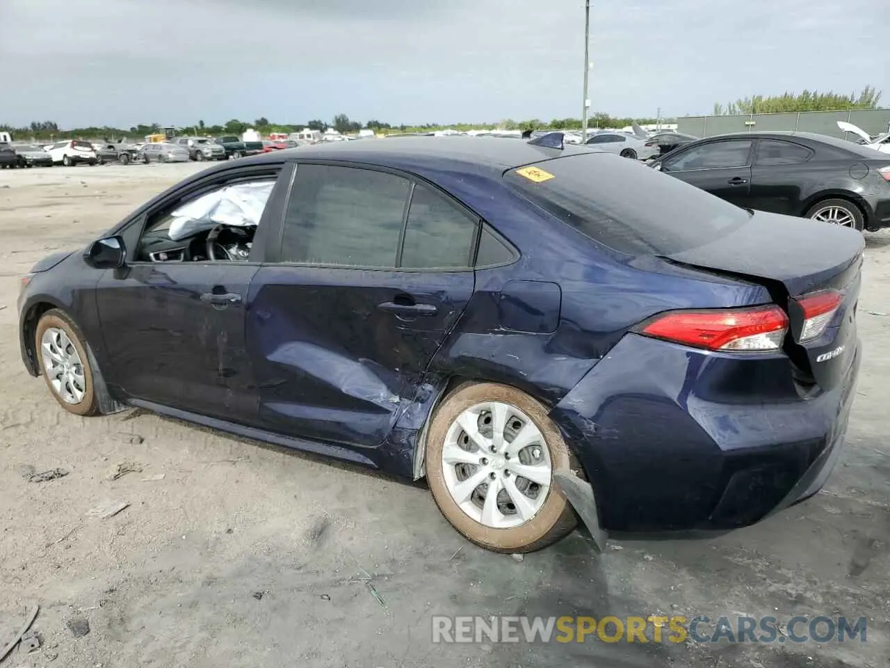 2 fotografías del automóvil dañado JTDEPMAE7NJ195583 TOYOTA COROLLA 2022