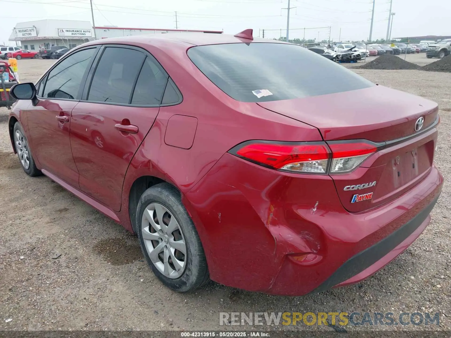 3 fotografías del automóvil dañado JTDEPMAE7NJ202564 TOYOTA COROLLA 2022