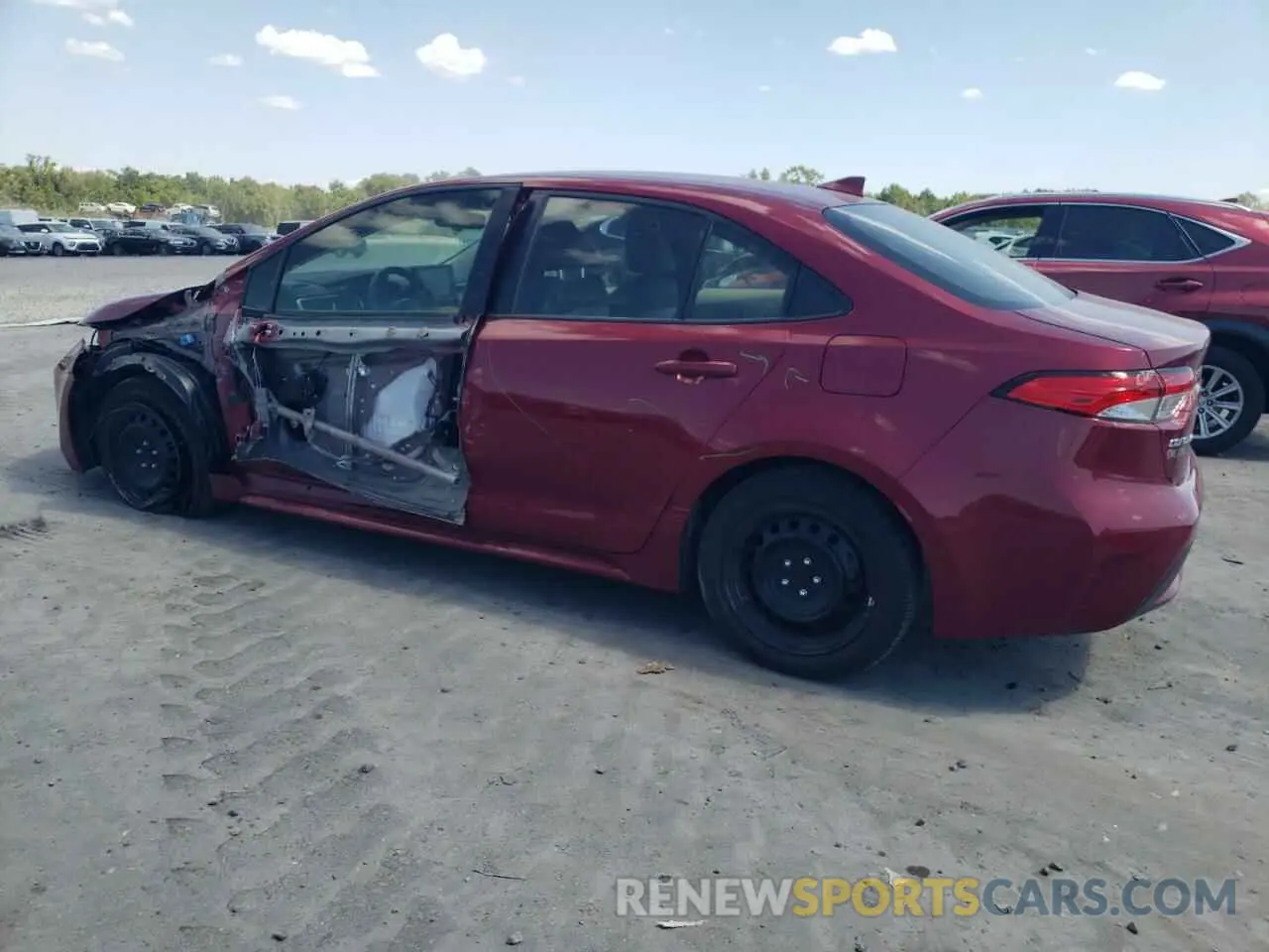 2 fotografías del automóvil dañado JTDEPMAE7NJ203178 TOYOTA COROLLA 2022