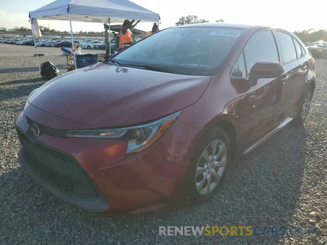 1 fotografías del automóvil dañado JTDEPMAE7NJ203570 TOYOTA COROLLA 2022