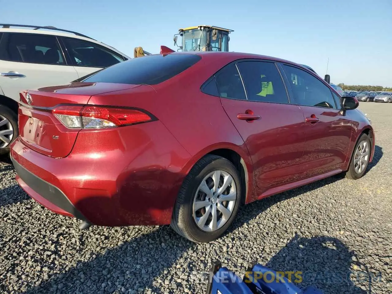 3 fotografías del automóvil dañado JTDEPMAE7NJ203570 TOYOTA COROLLA 2022